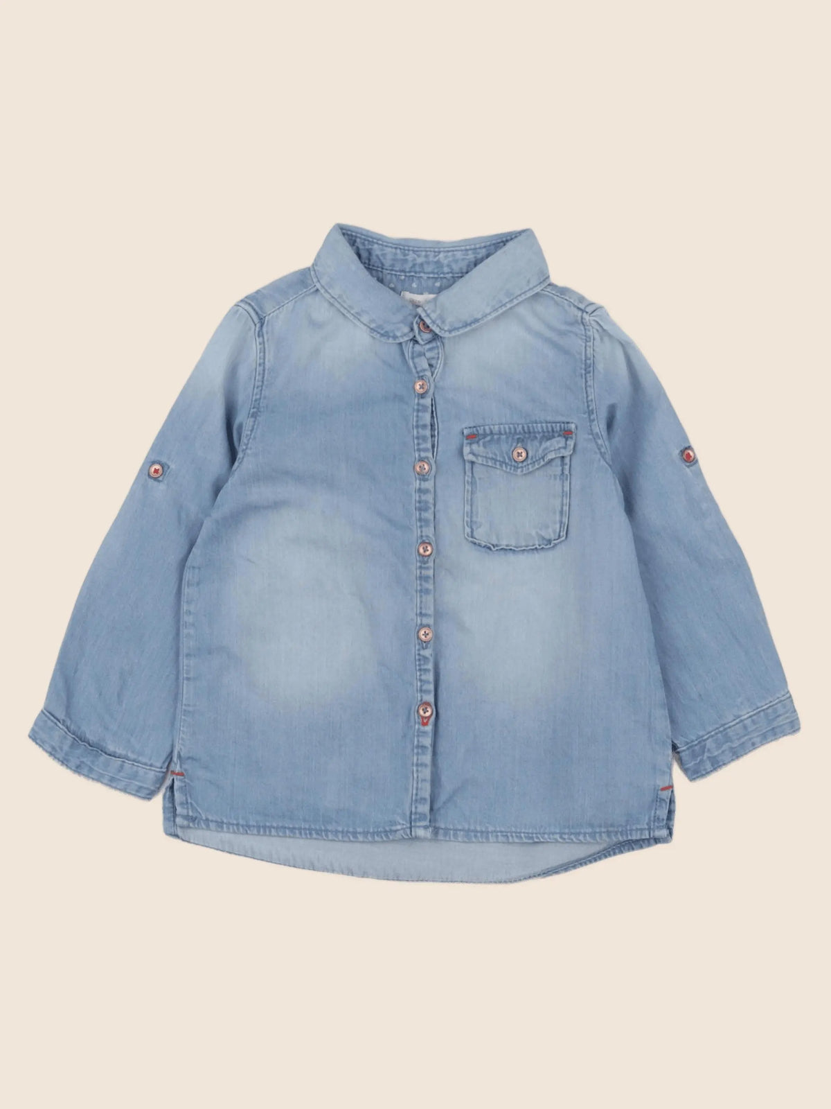 Zara - blouse bleu - 18/24 mois