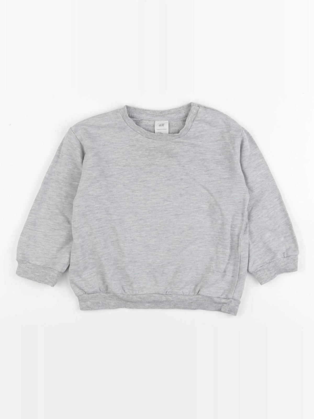 H&M - sweat gris - 12/18 mois