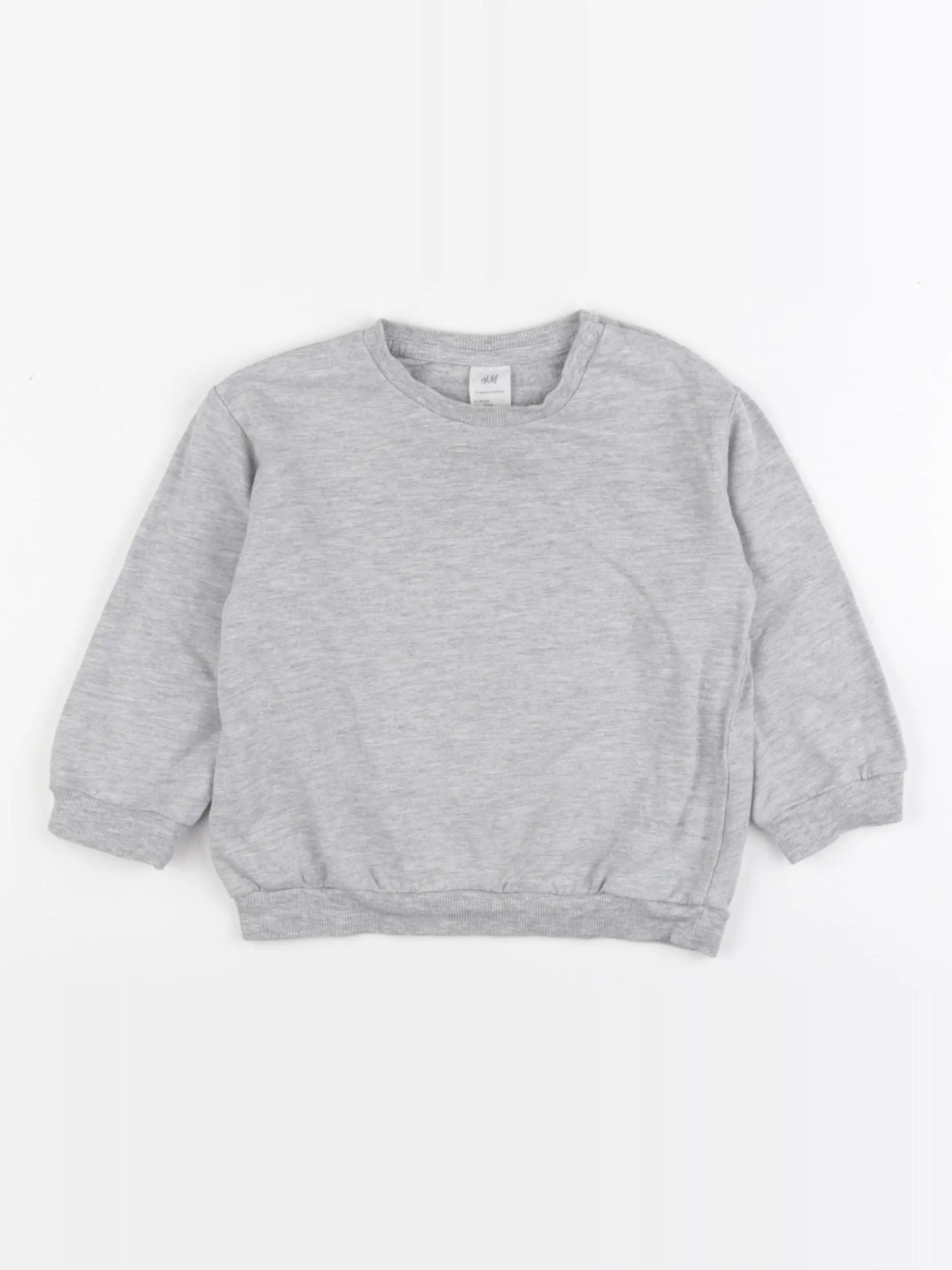 H&M - sweat gris - 12/18 mois