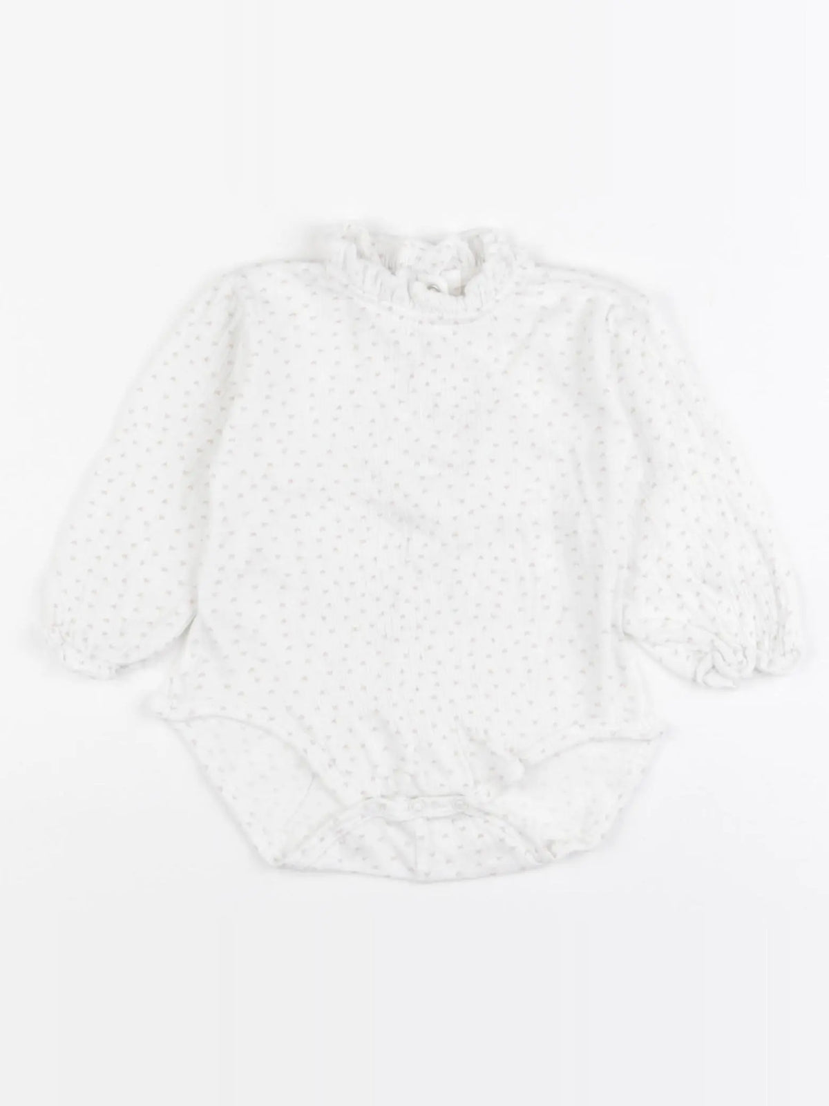 Zara - combinaison blanc, rose - 6/9 mois