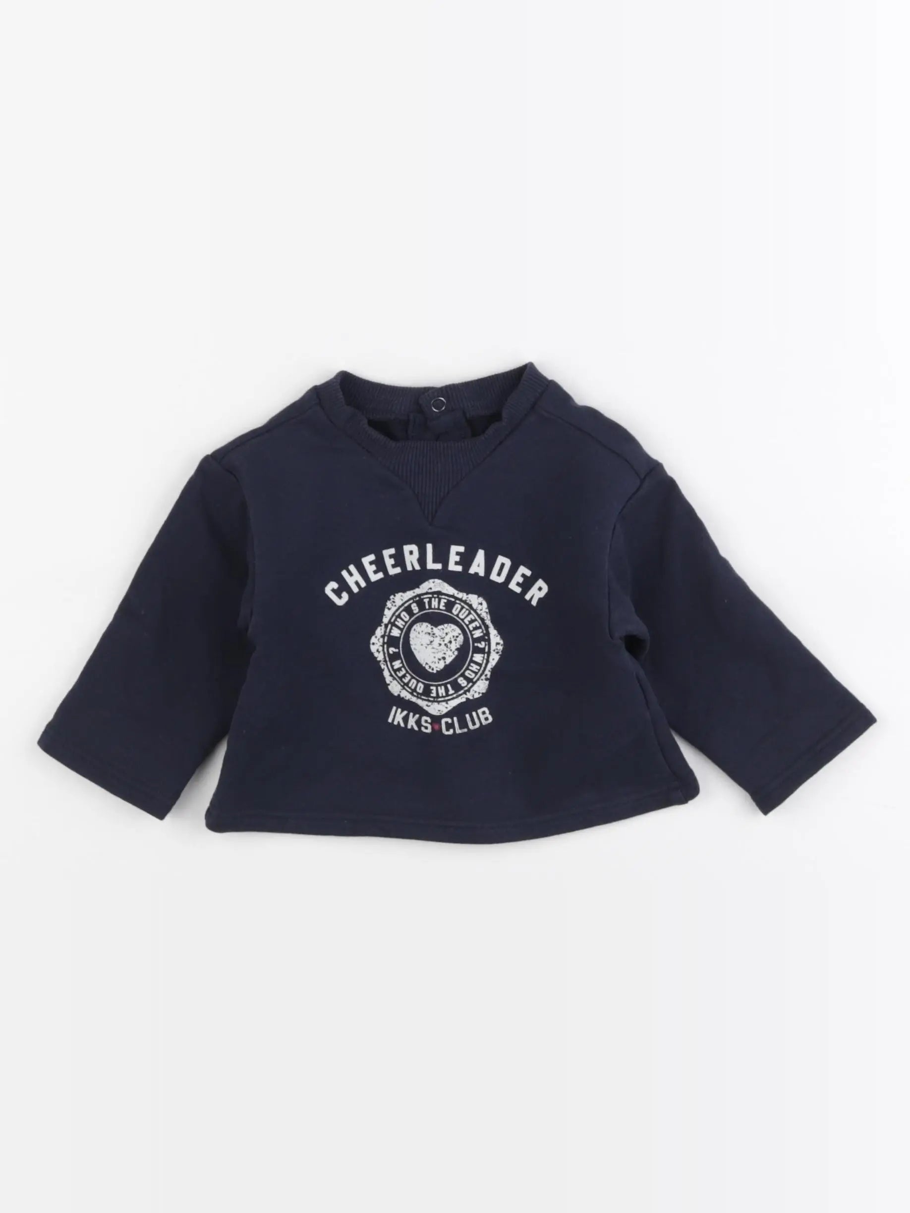 IKKS - sweat bleu - 6 mois