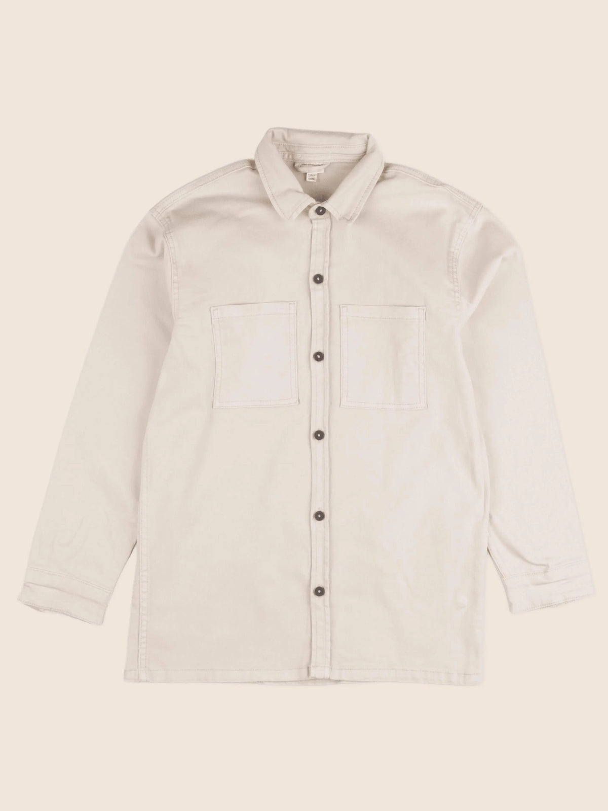 Vertbaudet - sur chemise imprimé au dos beige - 14 ans