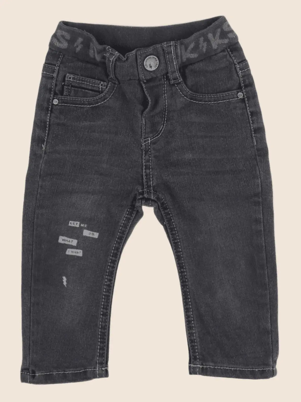 IKKS - jean gris - 12 mois