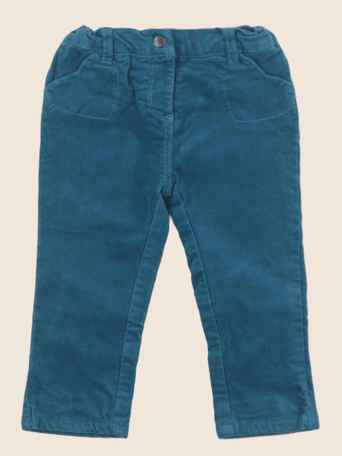 Vertbaudet - pantalon bleu - 9 mois
