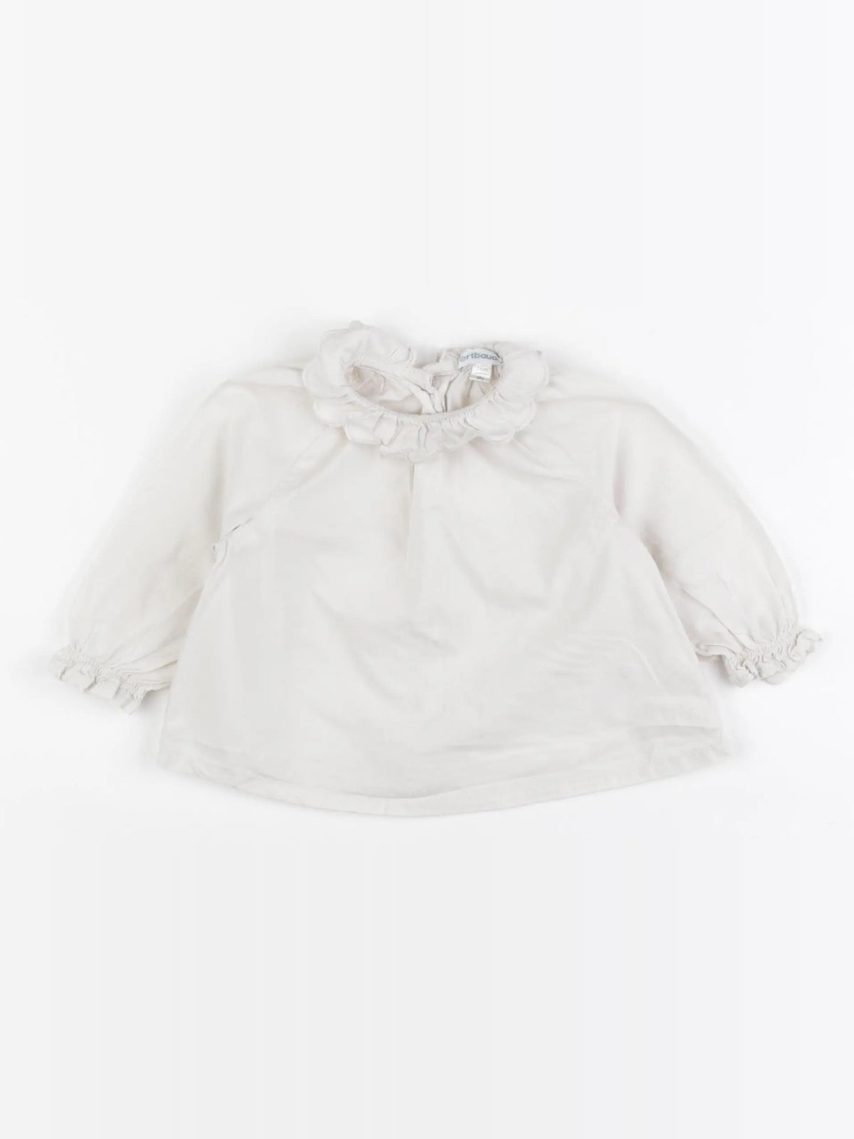 Vertbaudet - blouse blanc - 9 mois