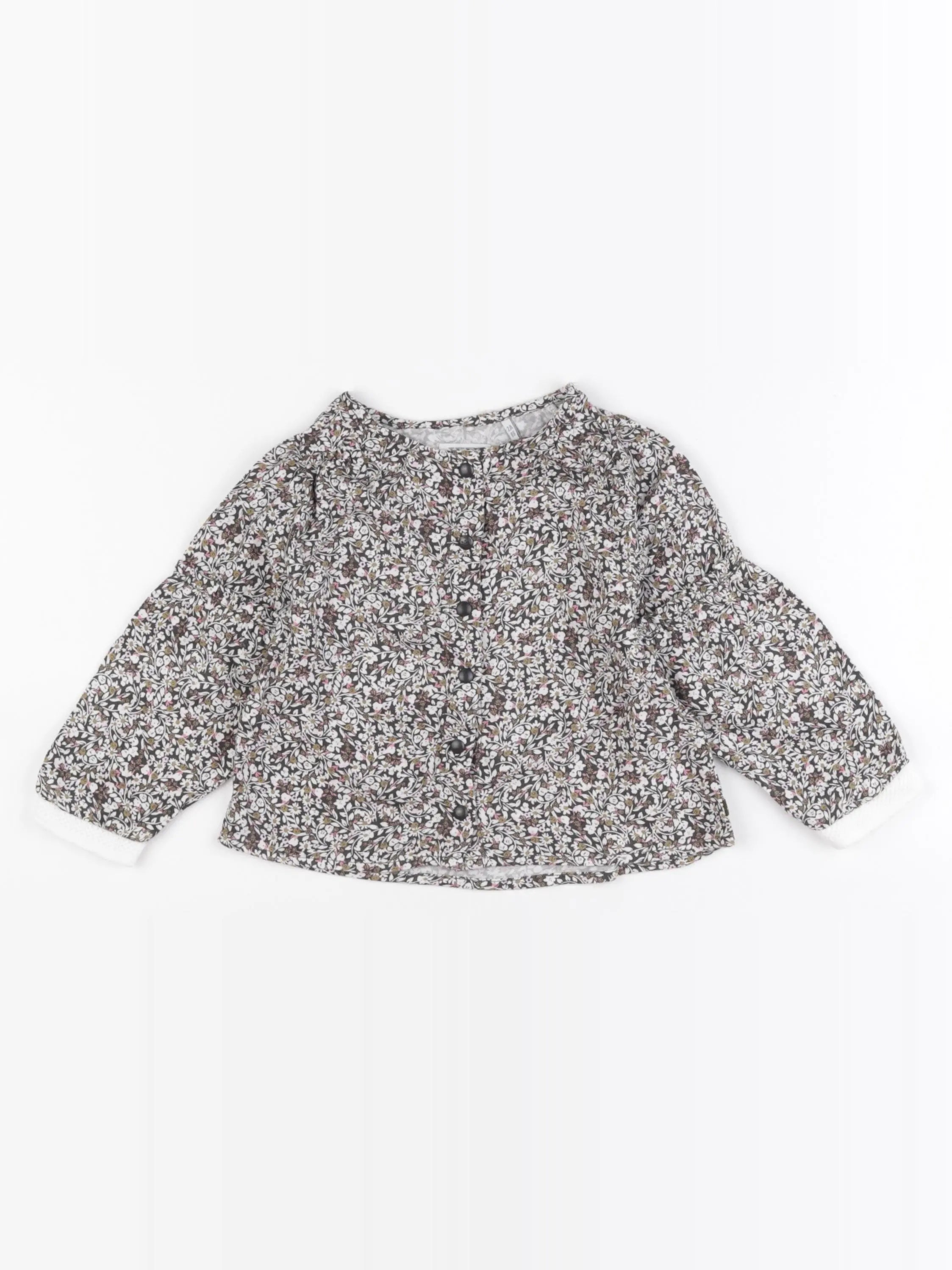 IKKS - blouse marron - 2 ans