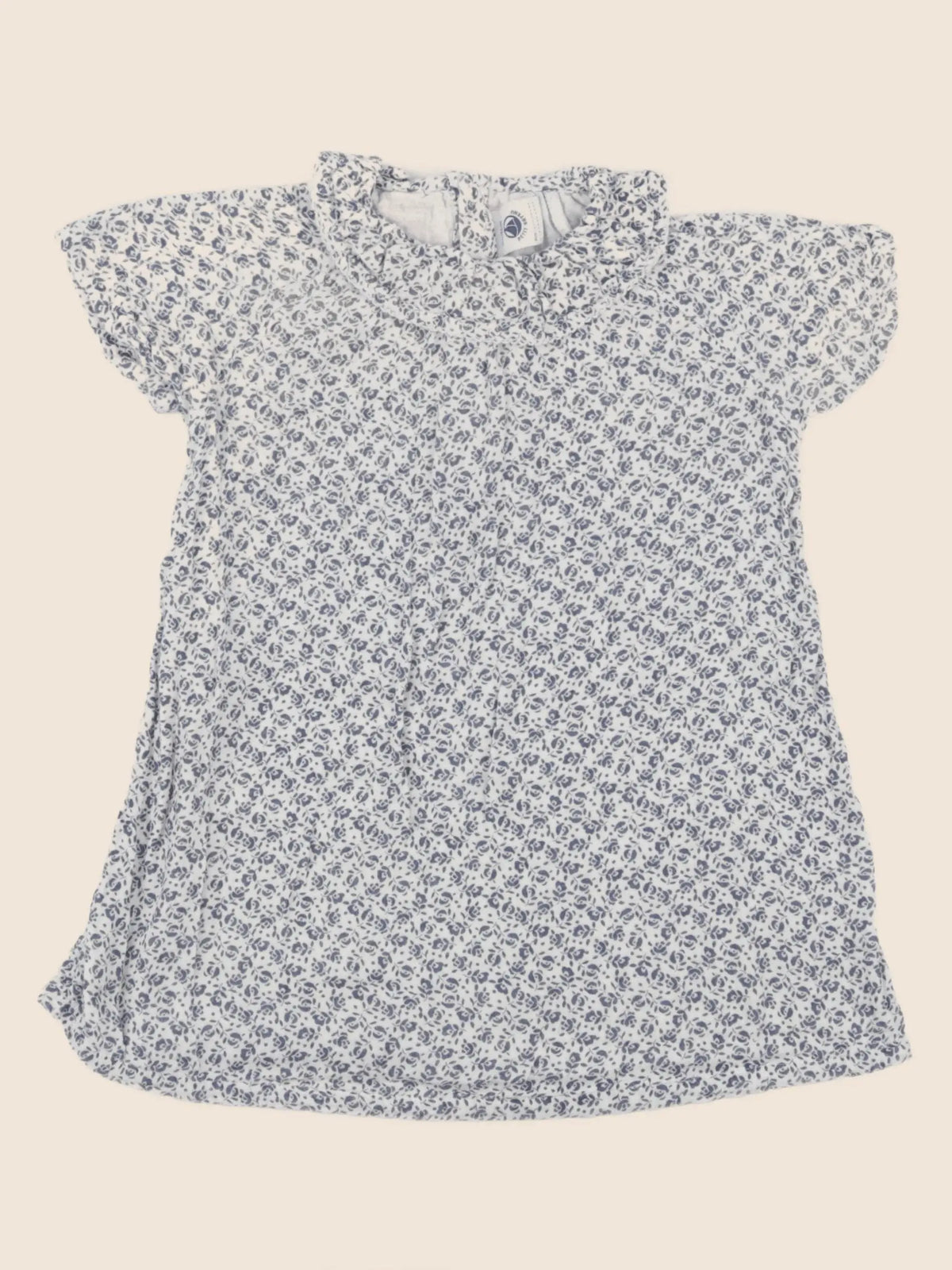 Petit Bateau - robe bleu - 24 mois