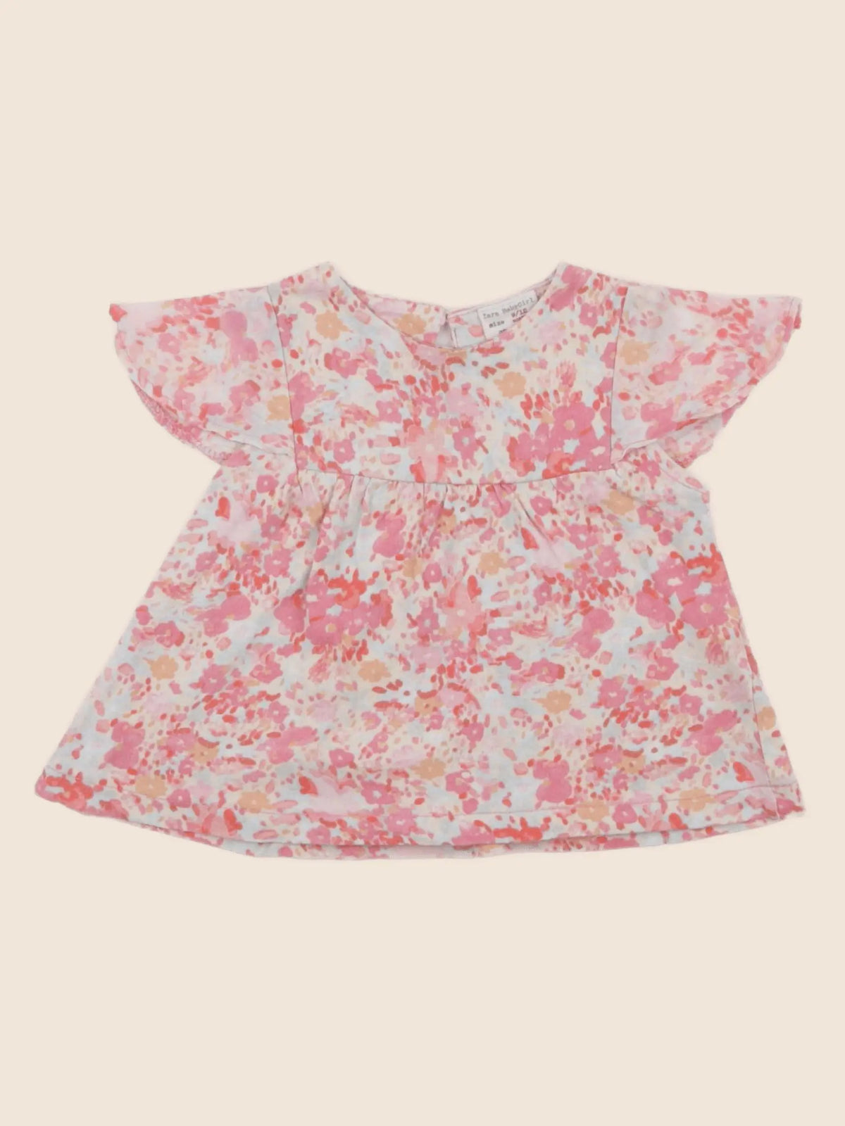 Zara - tee-shirt rose - 9/12 mois