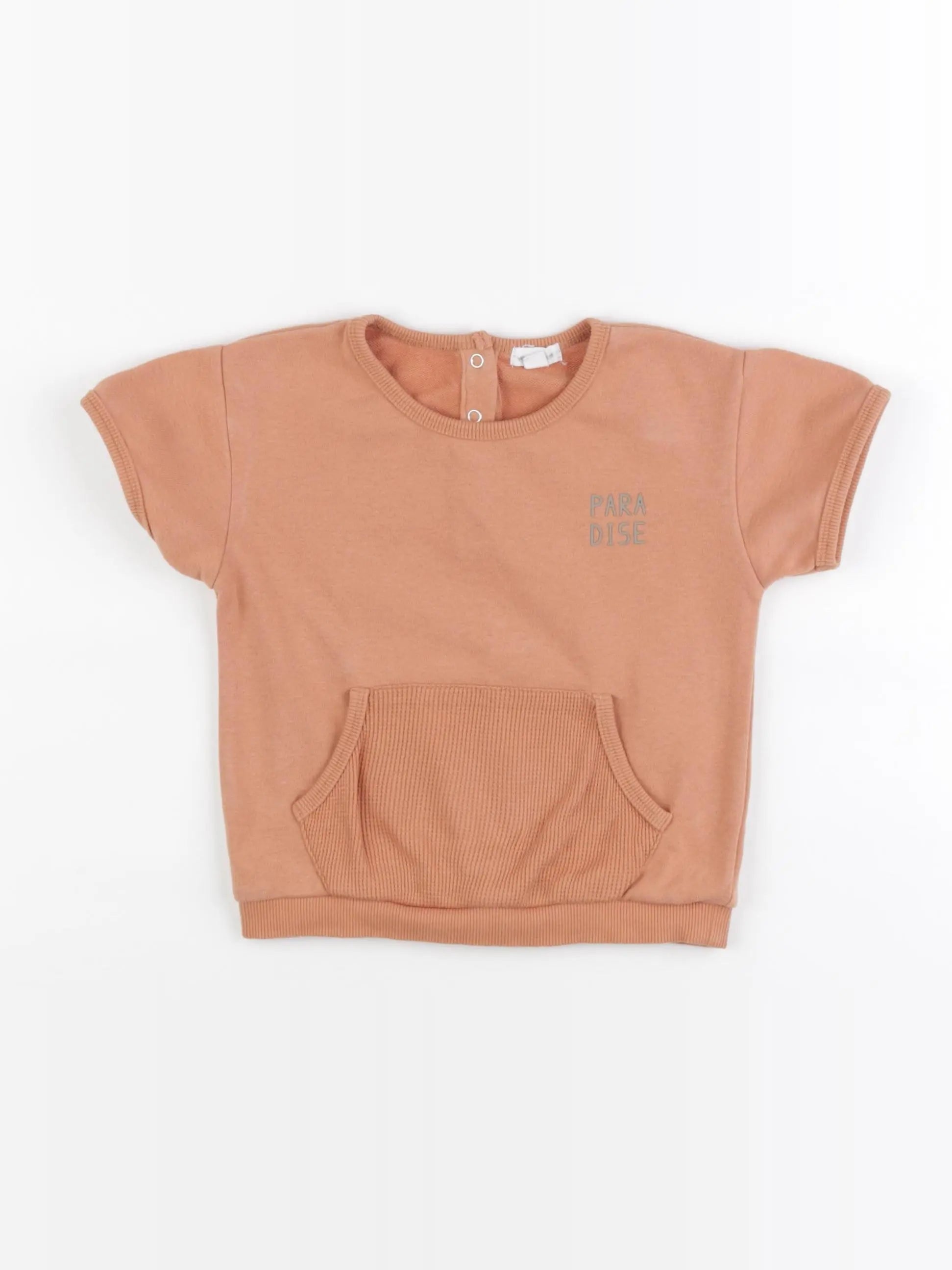 Vertbaudet - tee-shirt orange - 24 mois