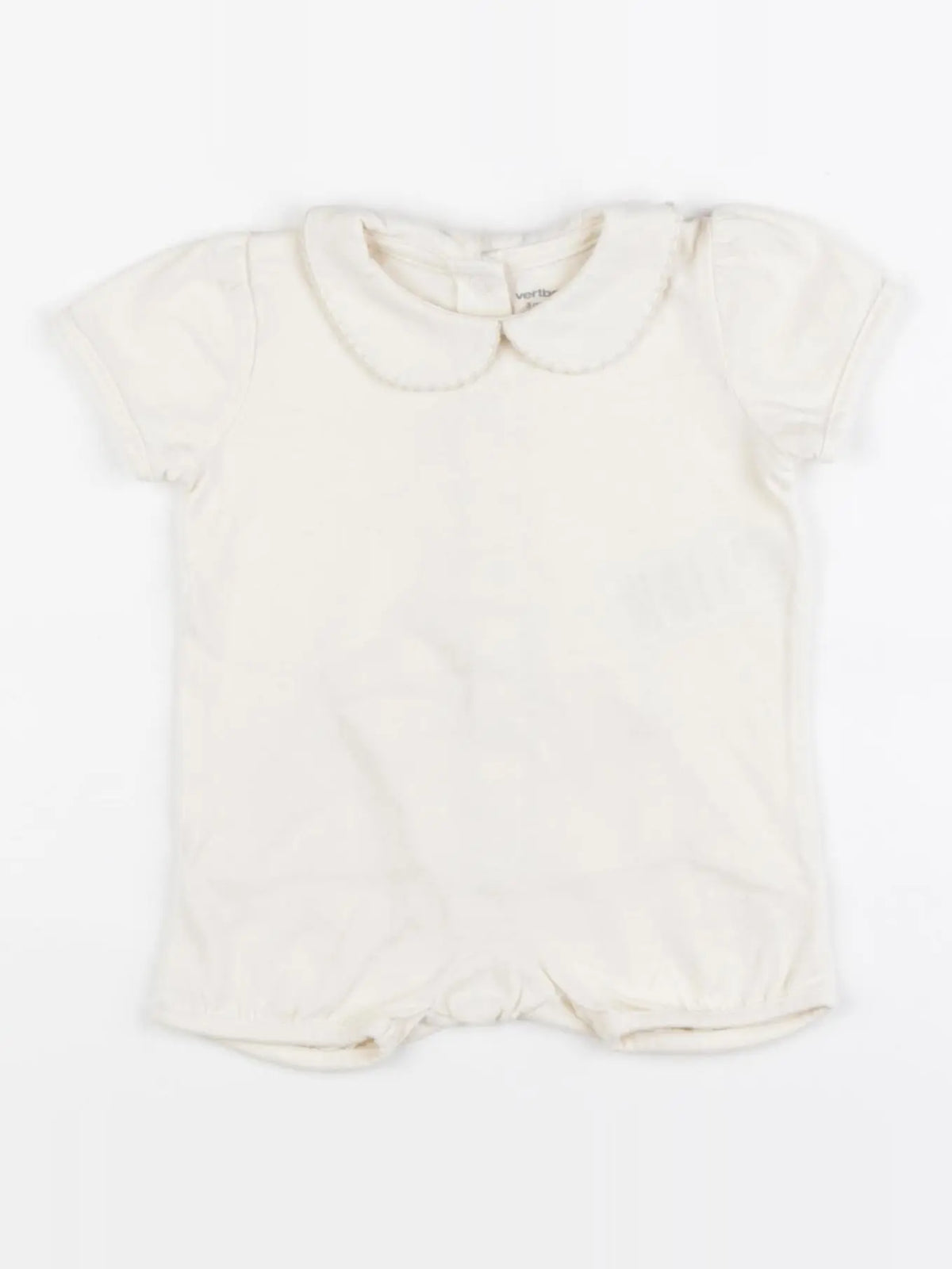Vertbaudet - combinaison beige - 3 mois