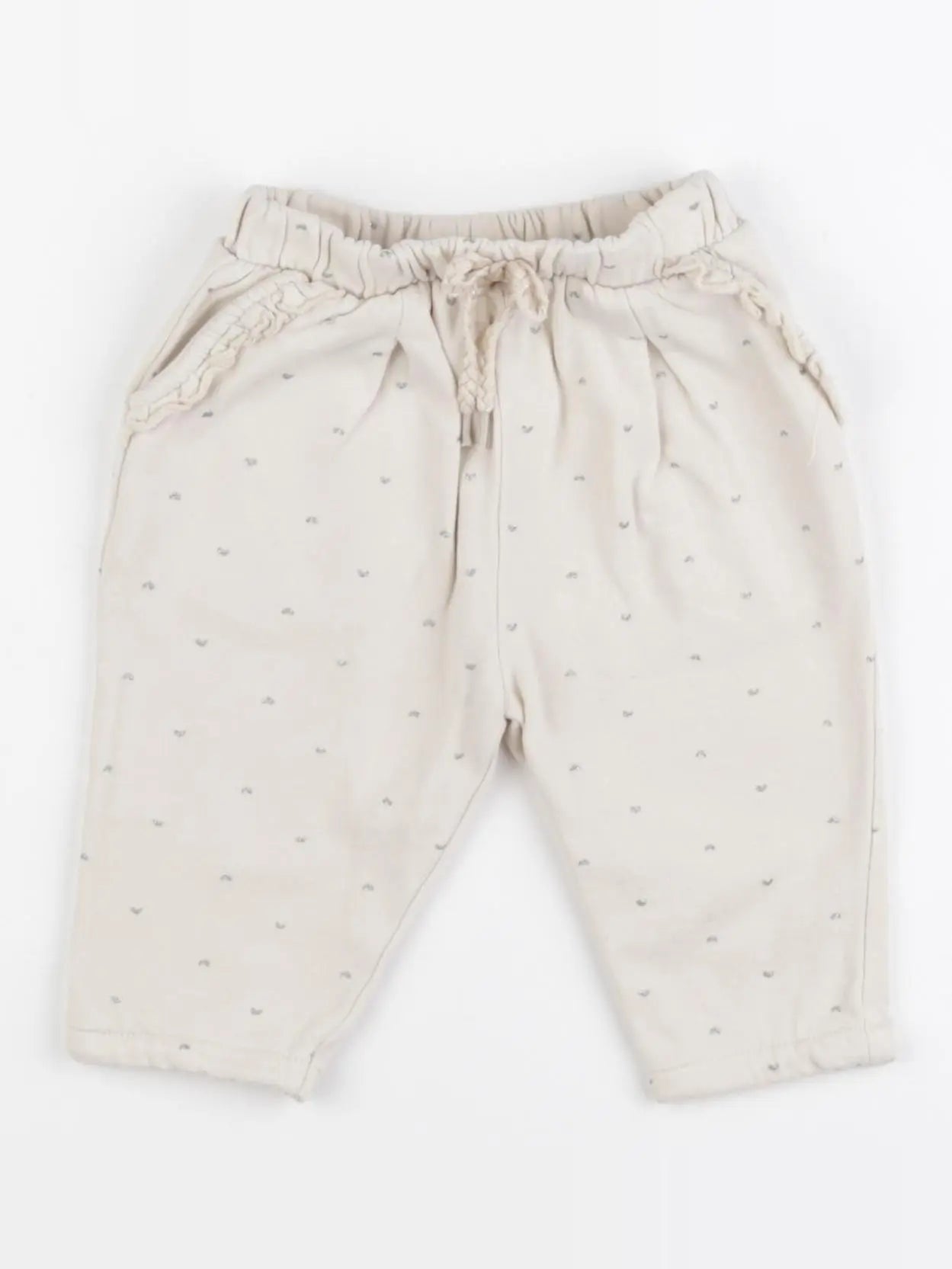 Vertbaudet - pantalon beige, or - 6 mois