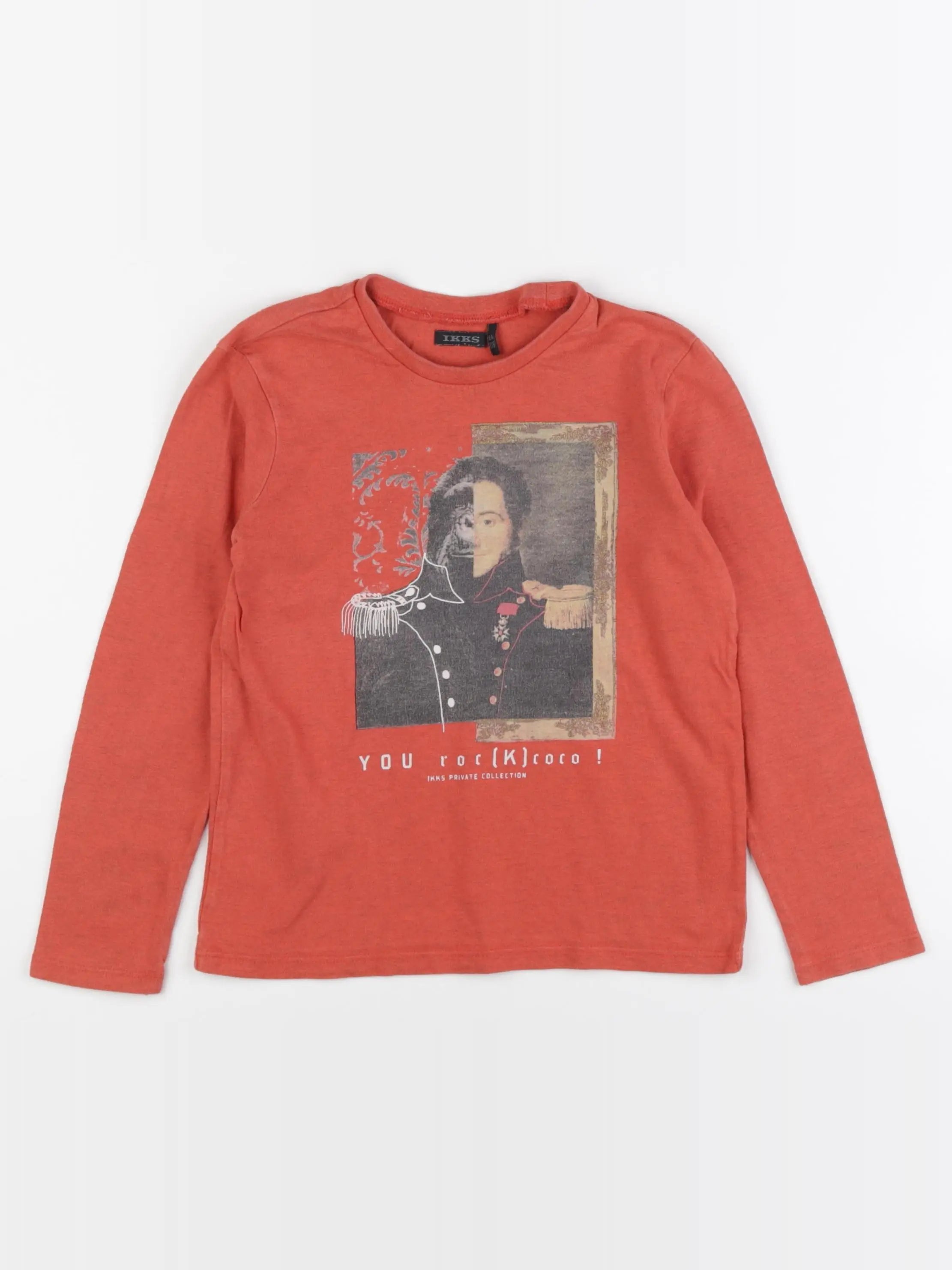 IKKS - tee-shirt orange - 6 ans