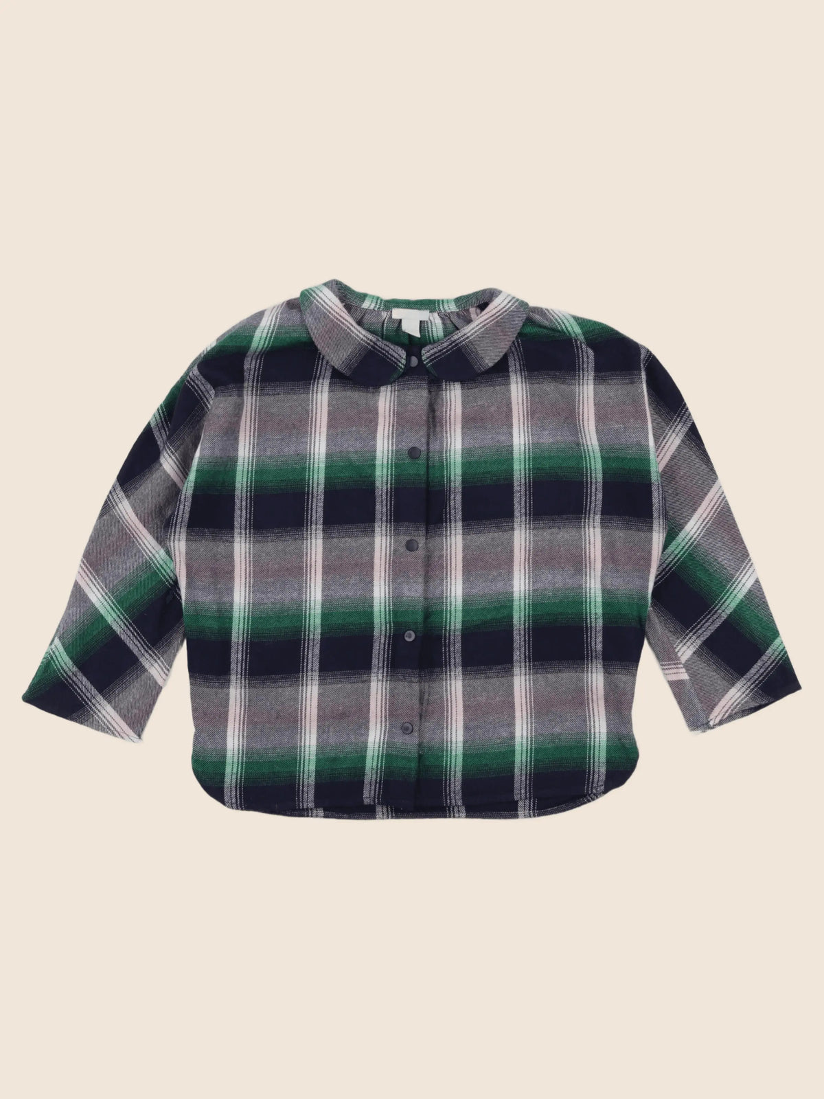 COS - chemise bleu, vert - 4/6 ans
