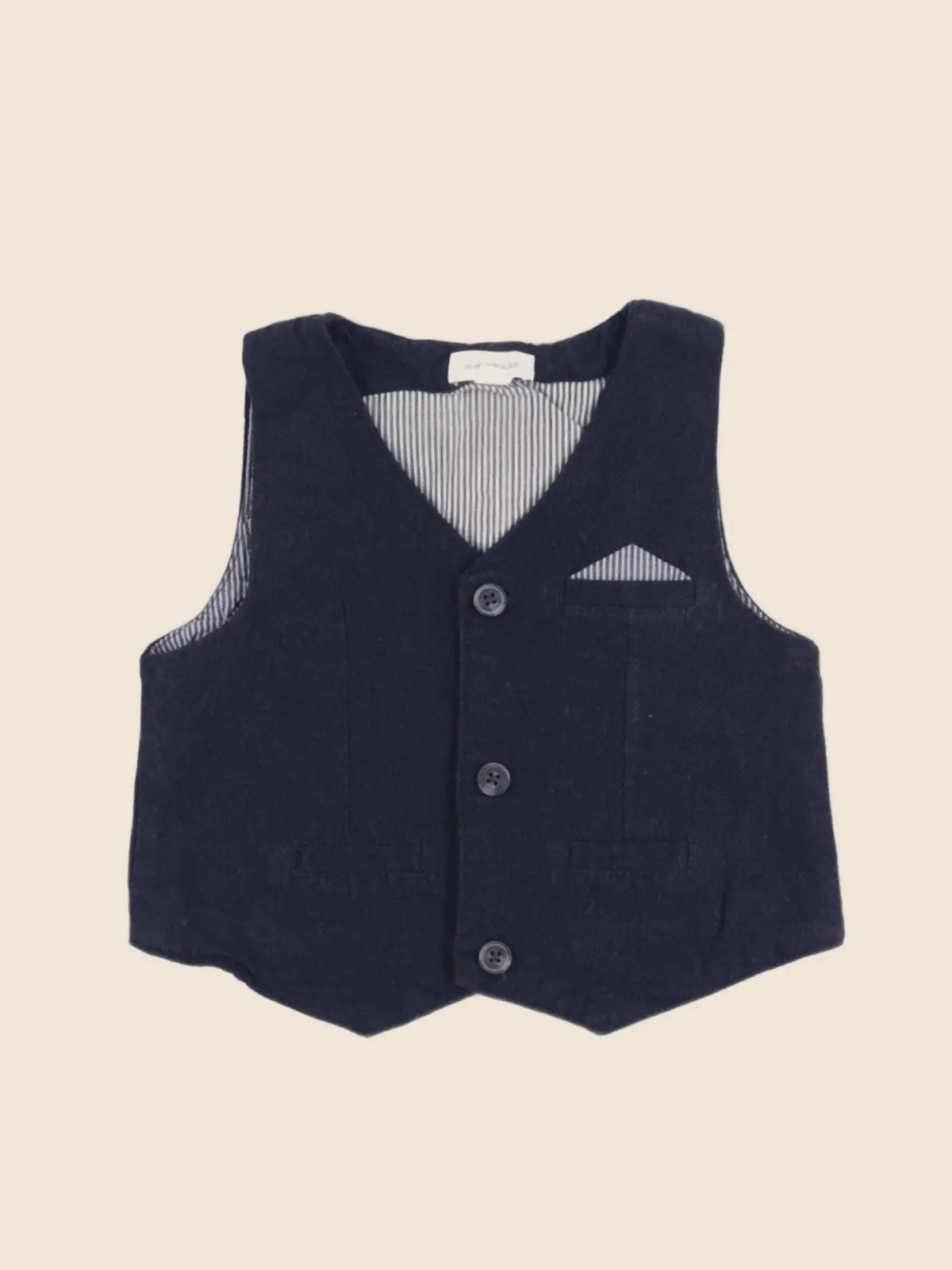 Vertbaudet - gilet bleu - 9 mois