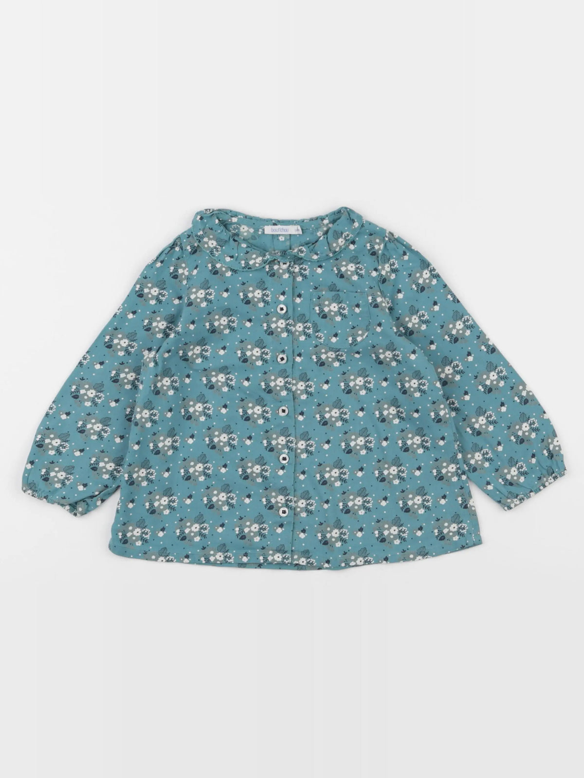 Boutchou - blouse vert - 24 mois