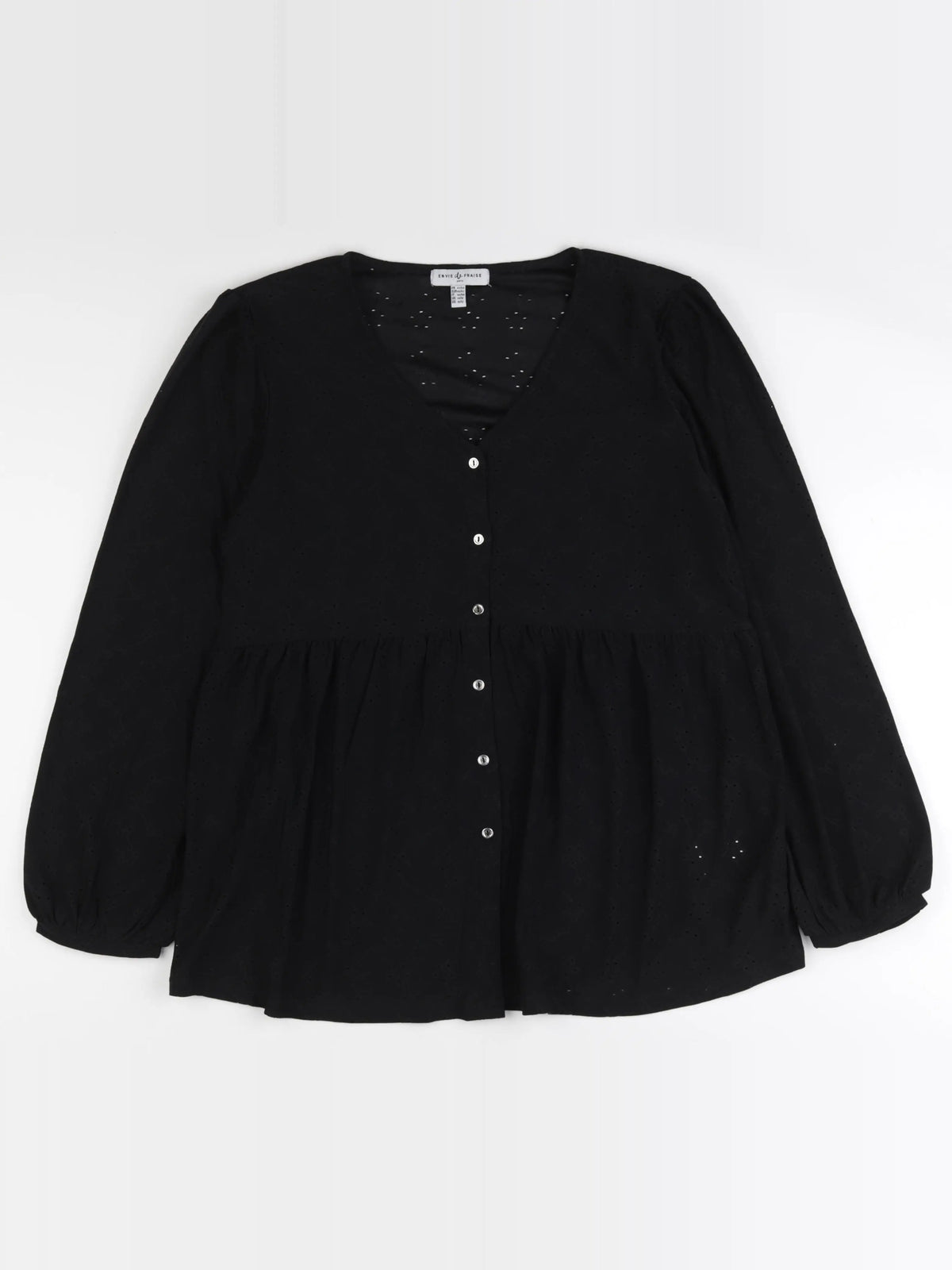 Envie de fraise - blouse grossesse noir - 42 à 44