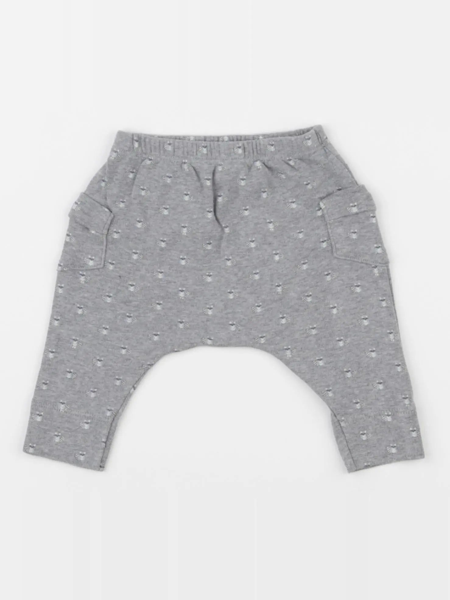 Petit Bateau - sarouel gris - 0 mois