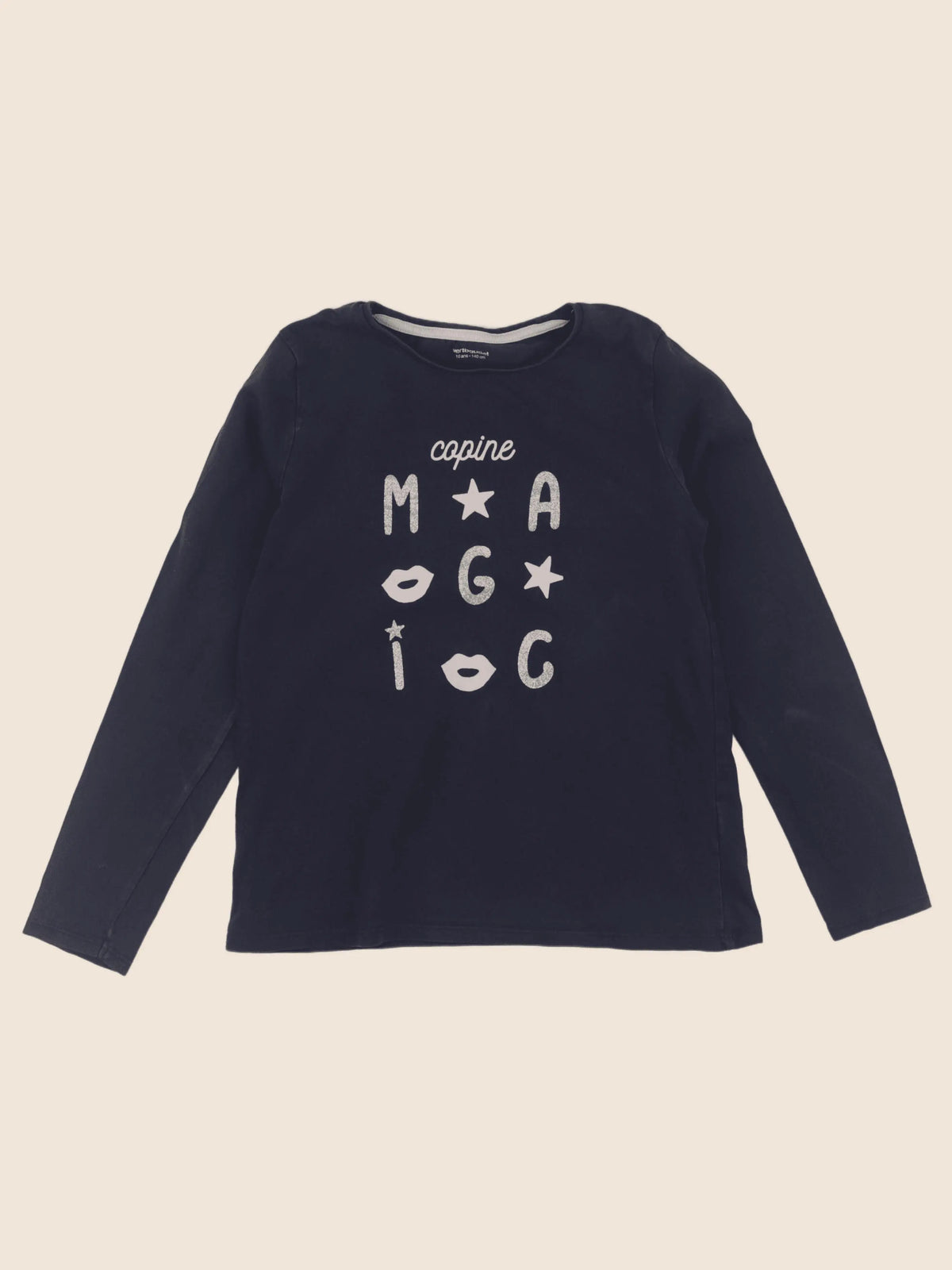 Vertbaudet - tee-shirt bleu - 10 ans