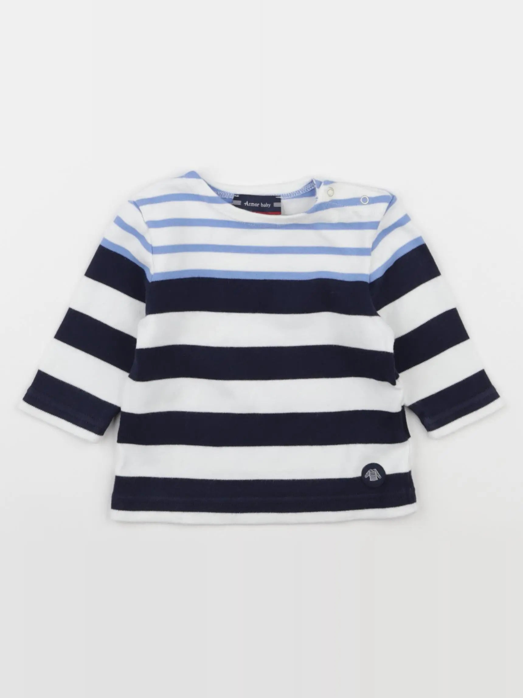 Armor Lux - tee-shirt bleu - 6 mois
