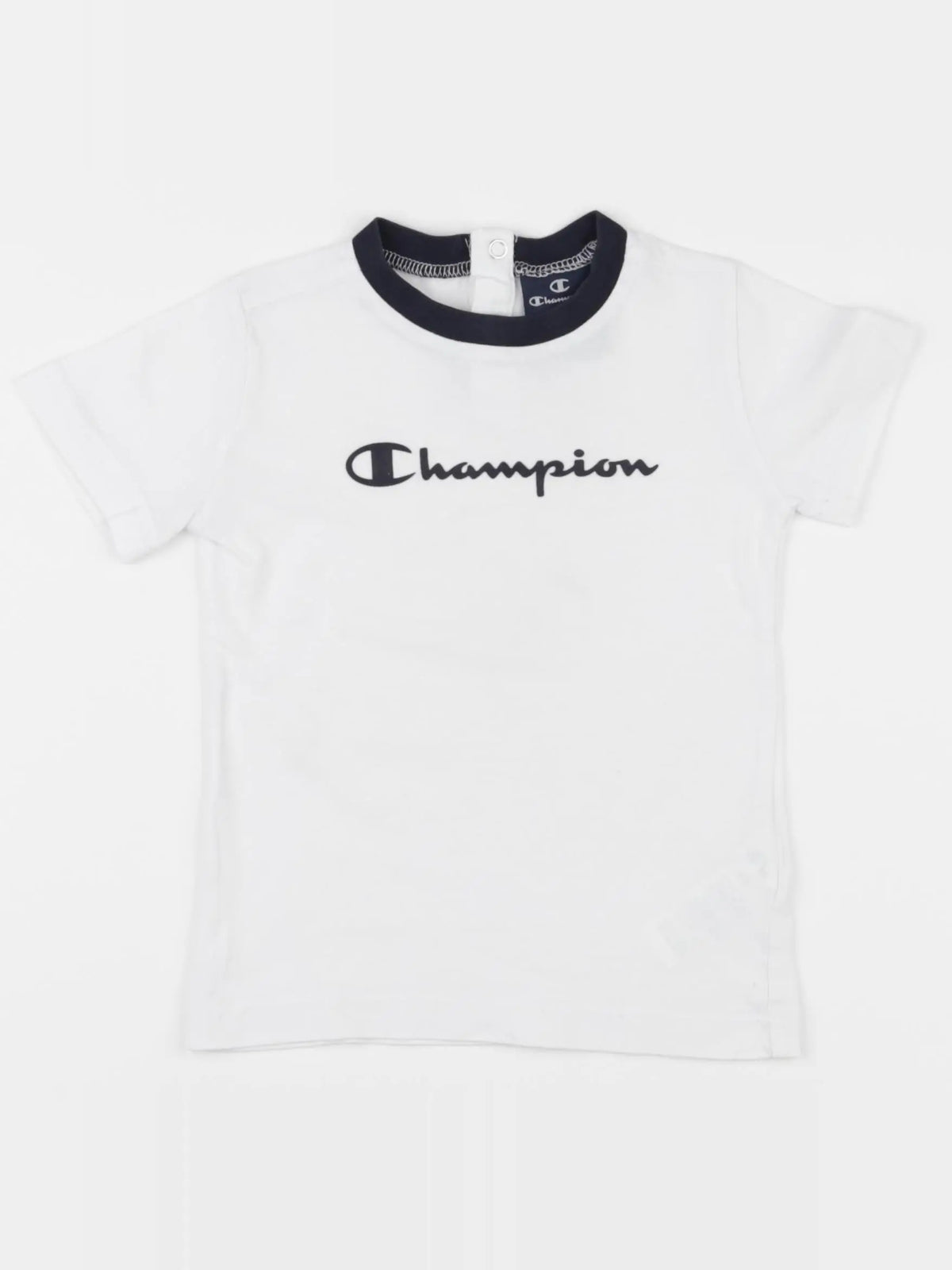 Champion - tee-shirt blanc, bleu - 18 mois