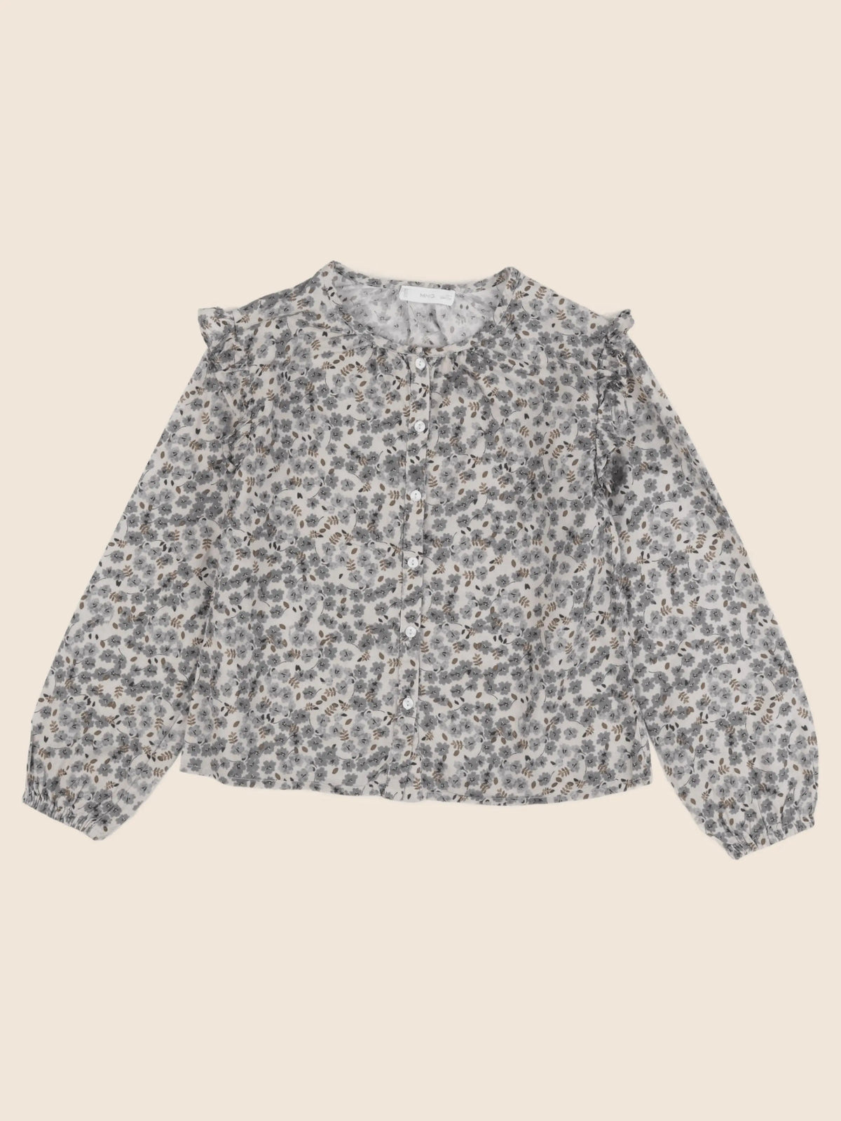 Mango - blouse gris - 9 ans