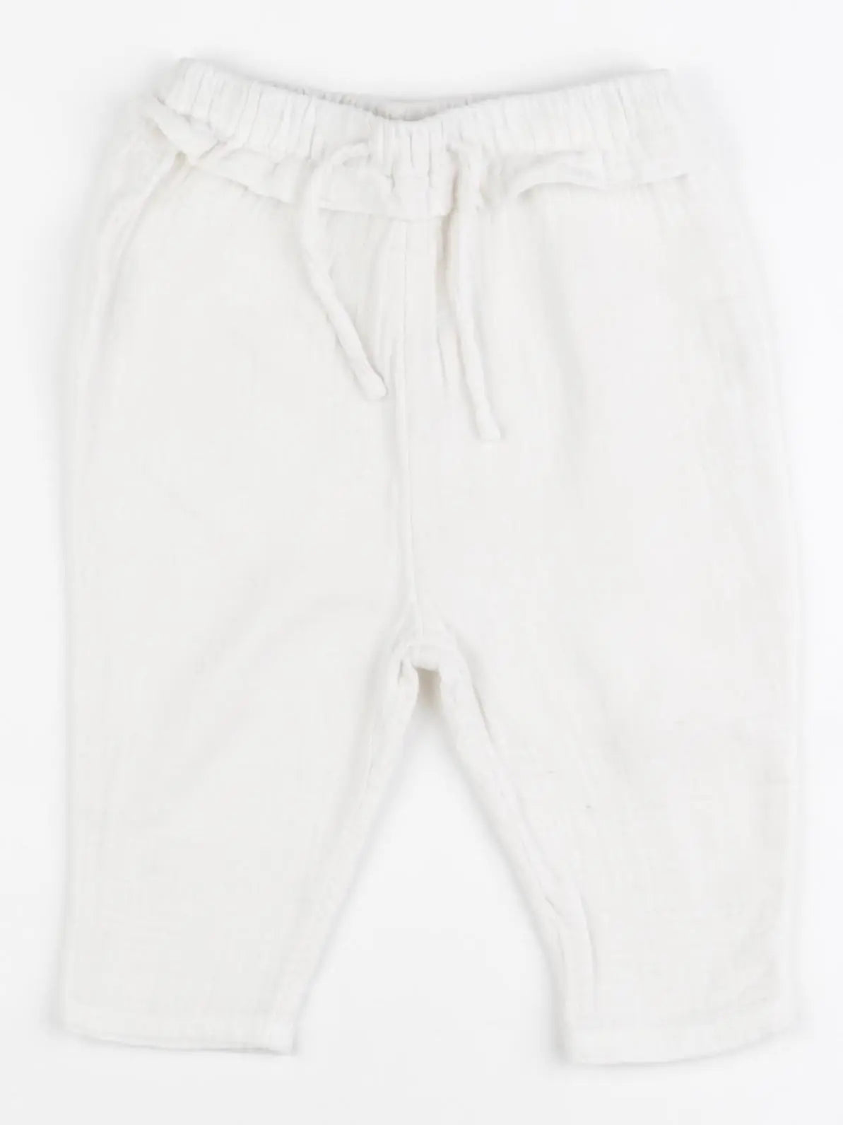 Vertbaudet - pantalon blanc - 9 mois