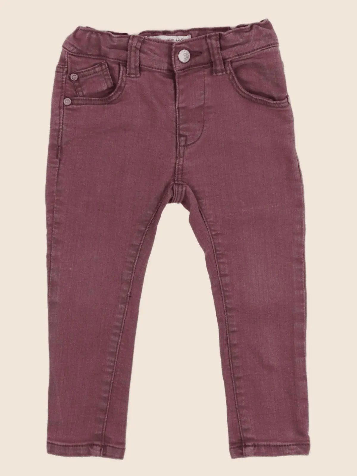 Zara - jean rouge - 12/18 mois