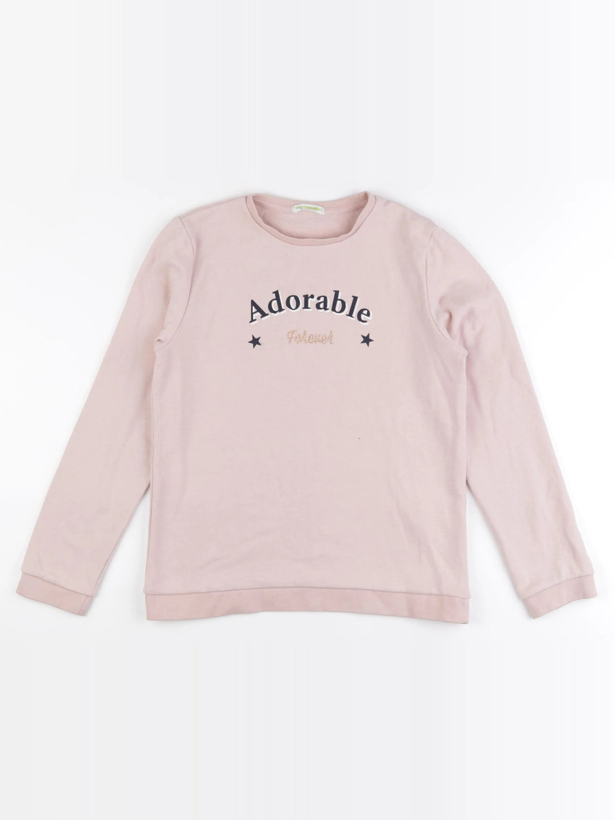 Vertbaudet - sweat rose - 14 ans