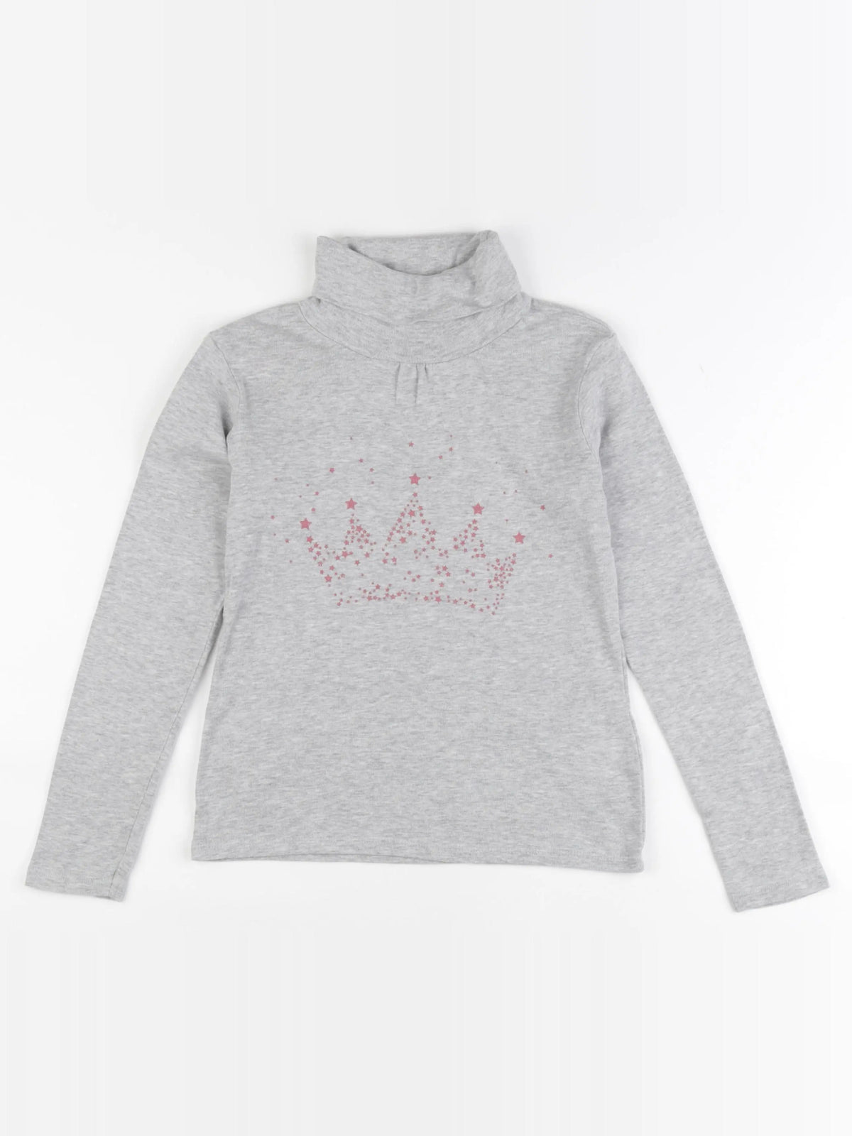 Vertbaudet - sous-pull gris - 10 ans