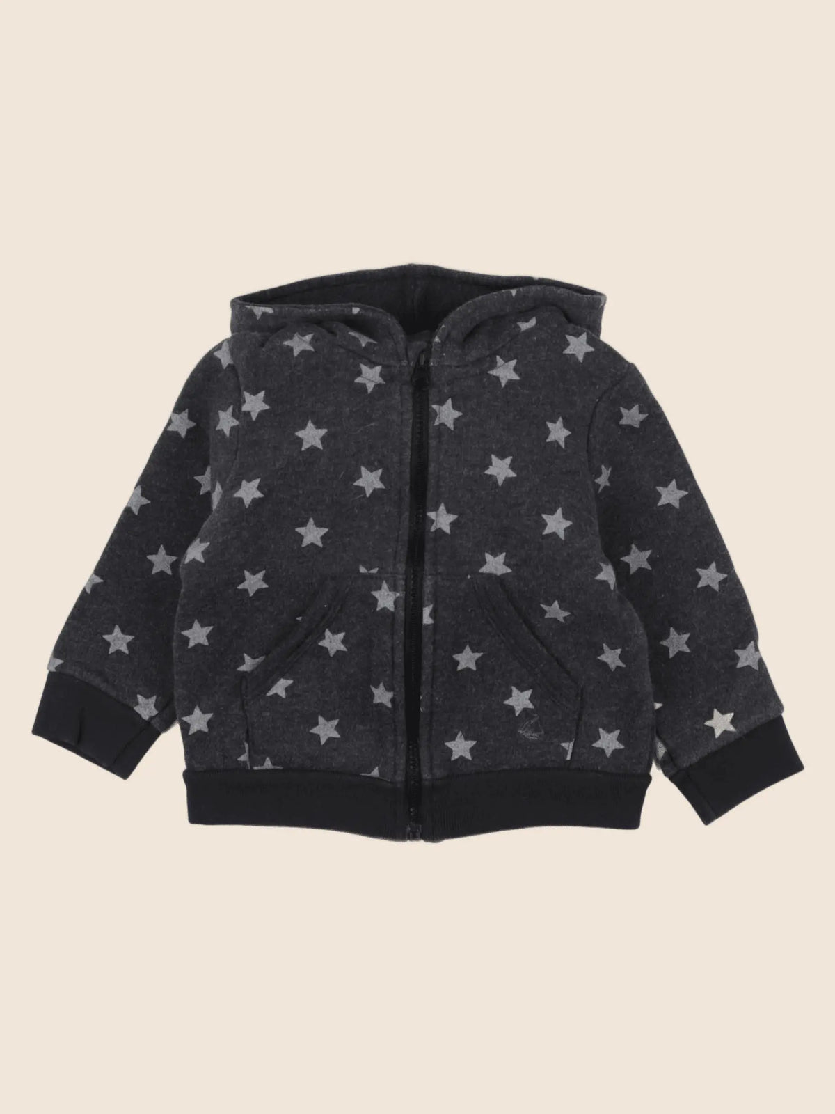 Petit Bateau - sweat gris - 12 mois