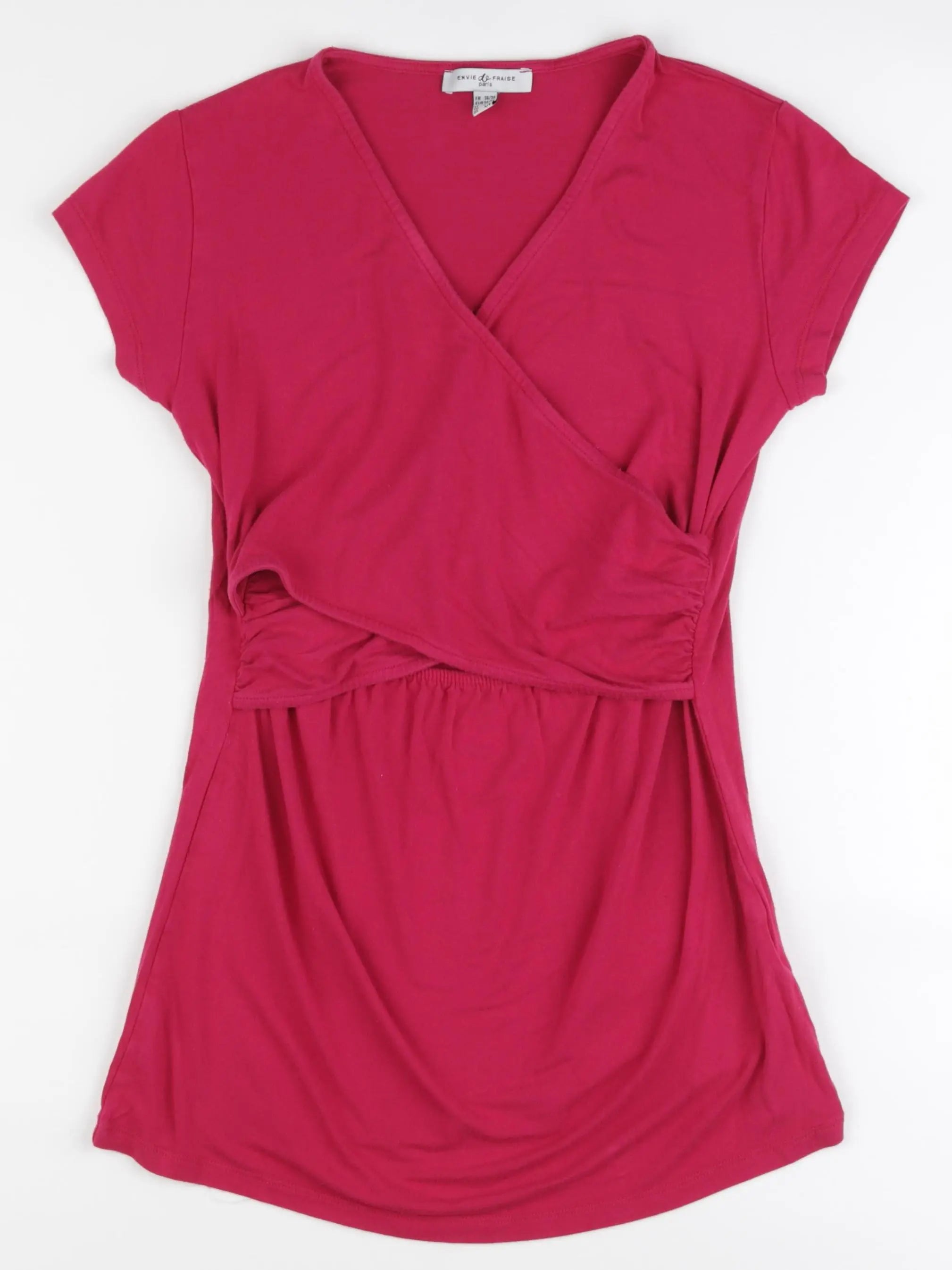 Envie de fraise - tee-shirt grossesse rose - 36 à 38