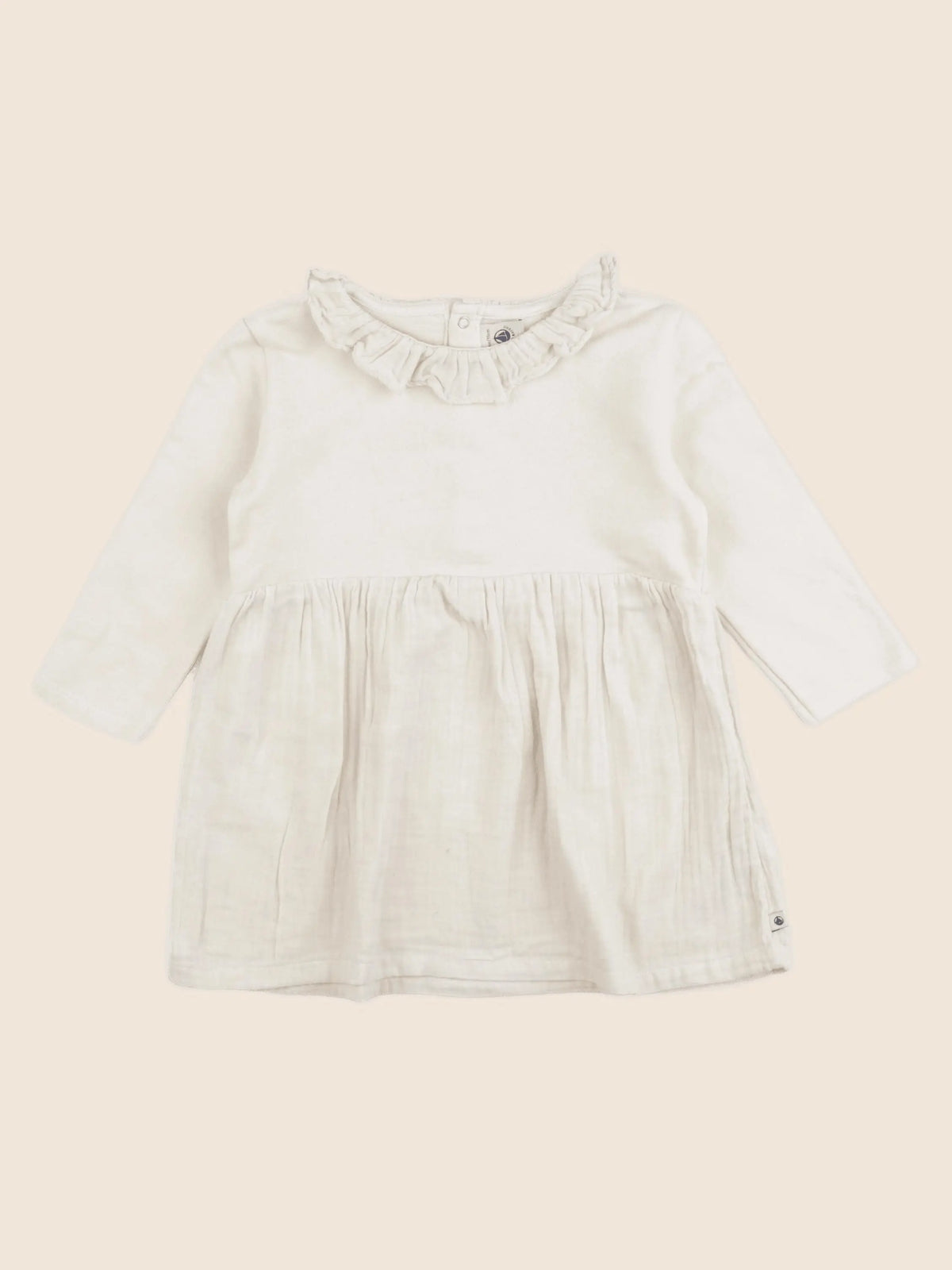 Petit Bateau - robe beige - 36 mois
