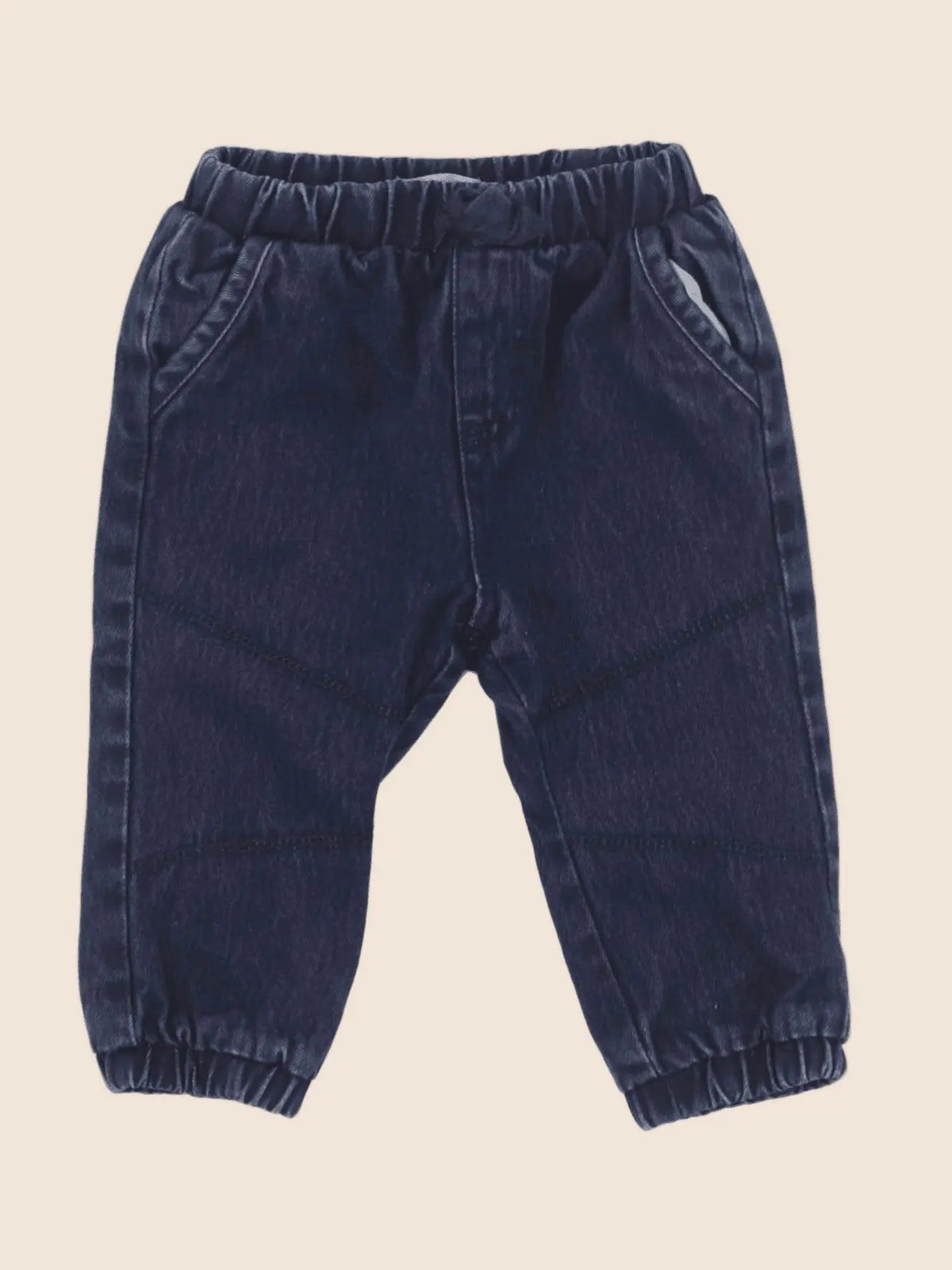 Vertbaudet - jean doublé bleu - 6 mois