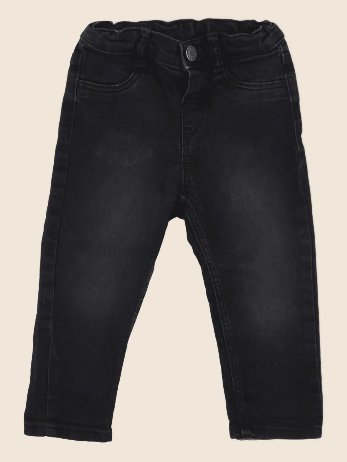 H&M - jean noir - 9/12 mois