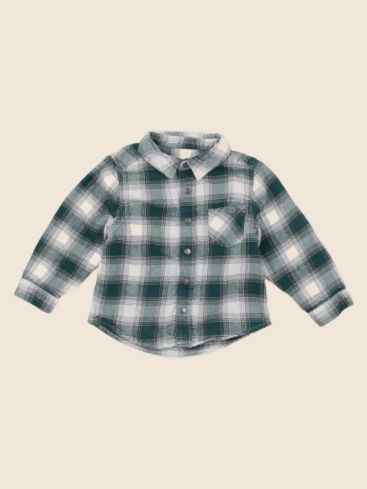 Vertbaudet - chemise vert - 18 mois