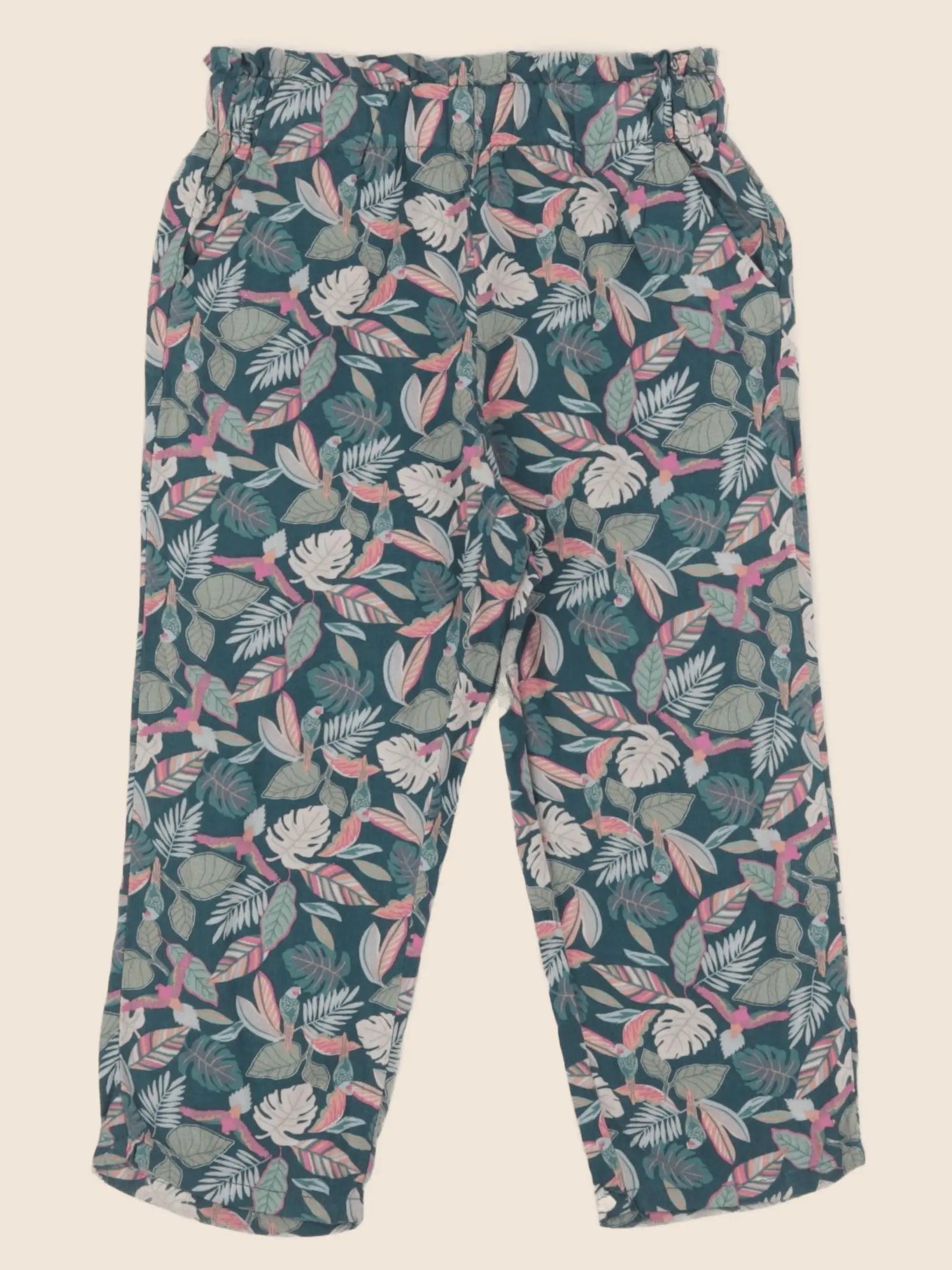 Vertbaudet - pantalon vert - 36 mois