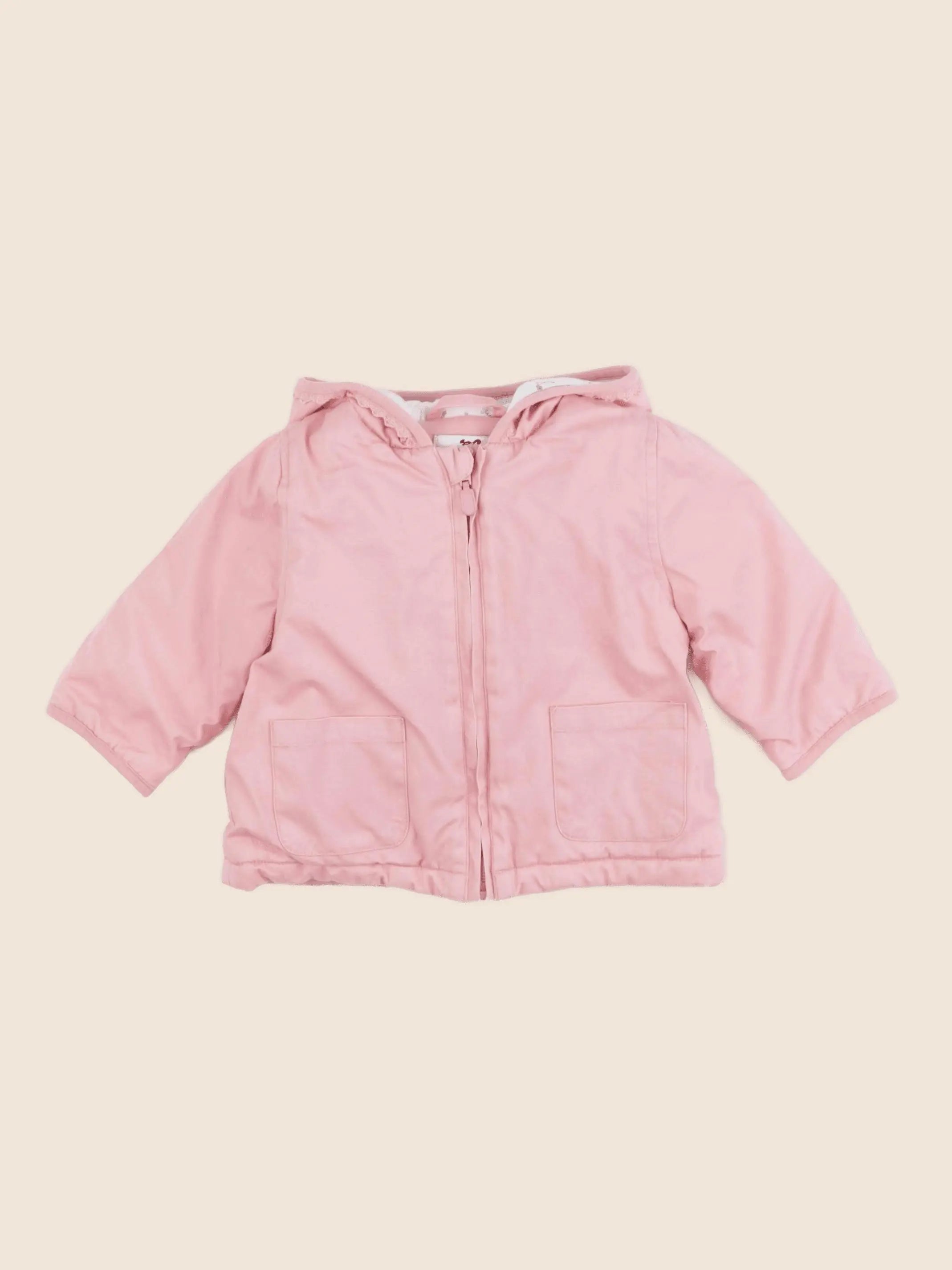 Cyrillus - parka rose - 9 mois