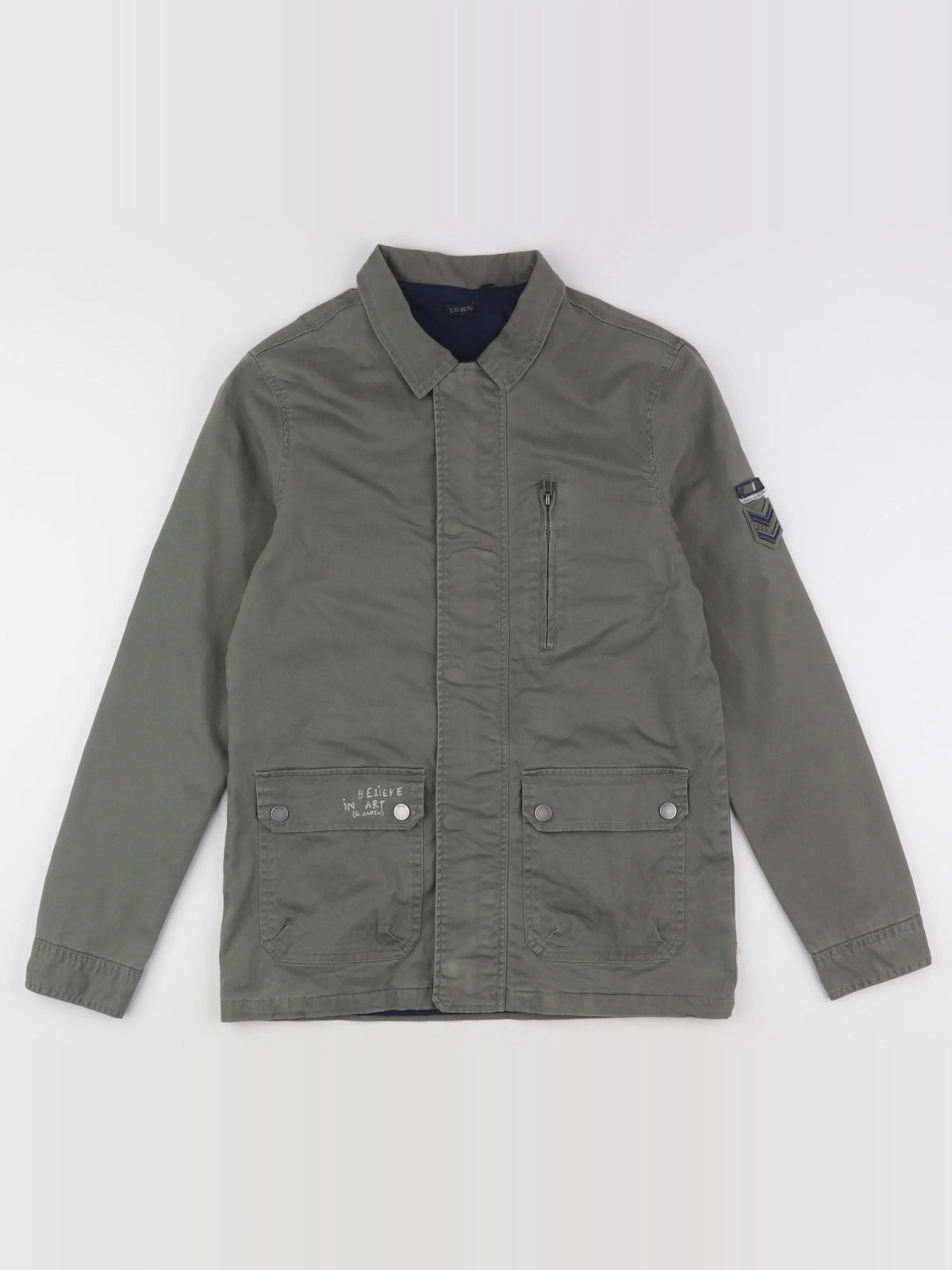 IKKS - veste imprimé au dos vert - 14 ans
