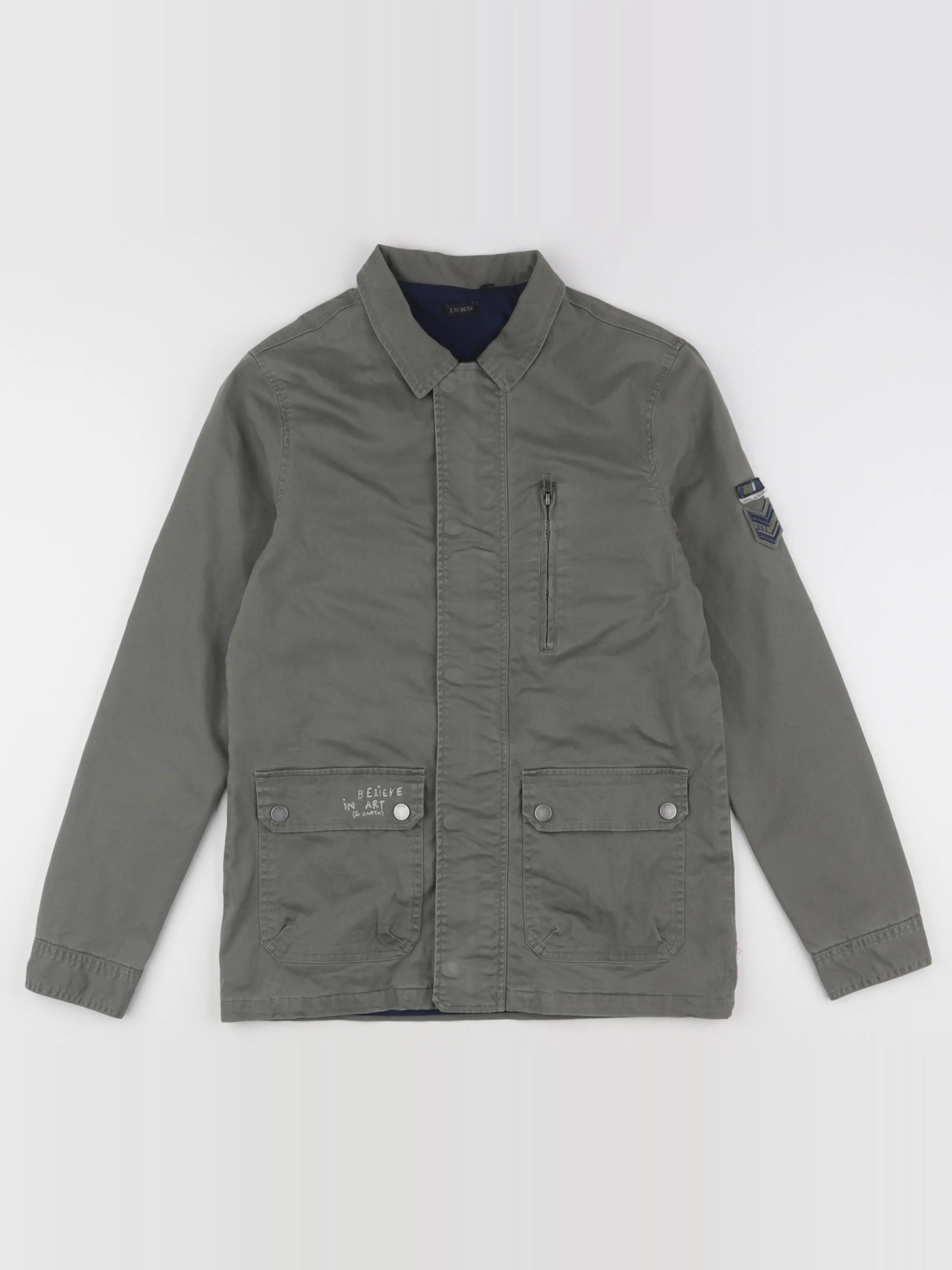 IKKS - veste imprimé au dos vert - 14 ans