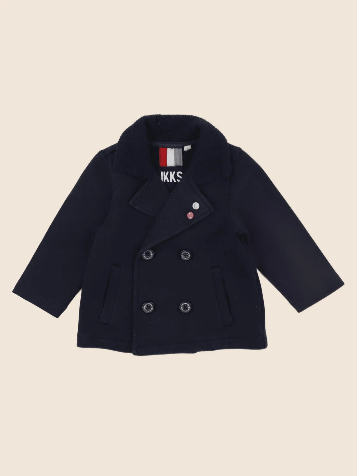 IKKS - veste imprimé au dos bleu - 6 mois
