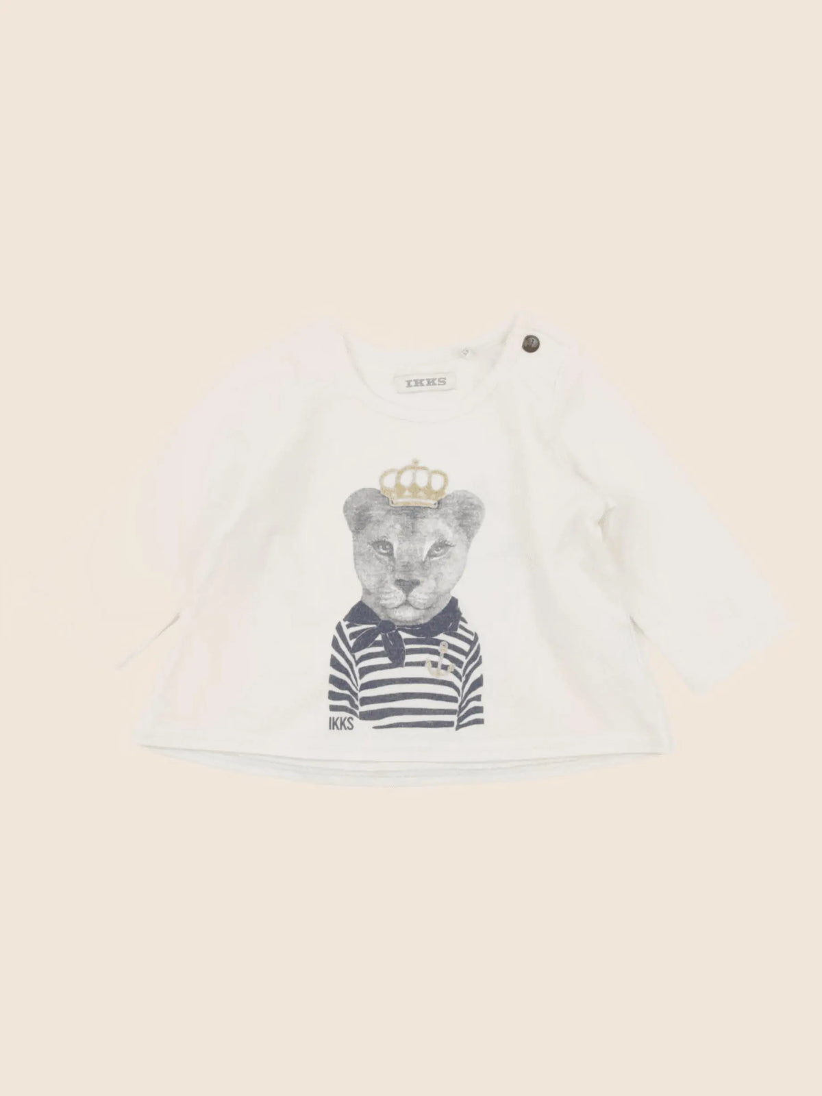 IKKS - tee-shirt beige - 3 mois