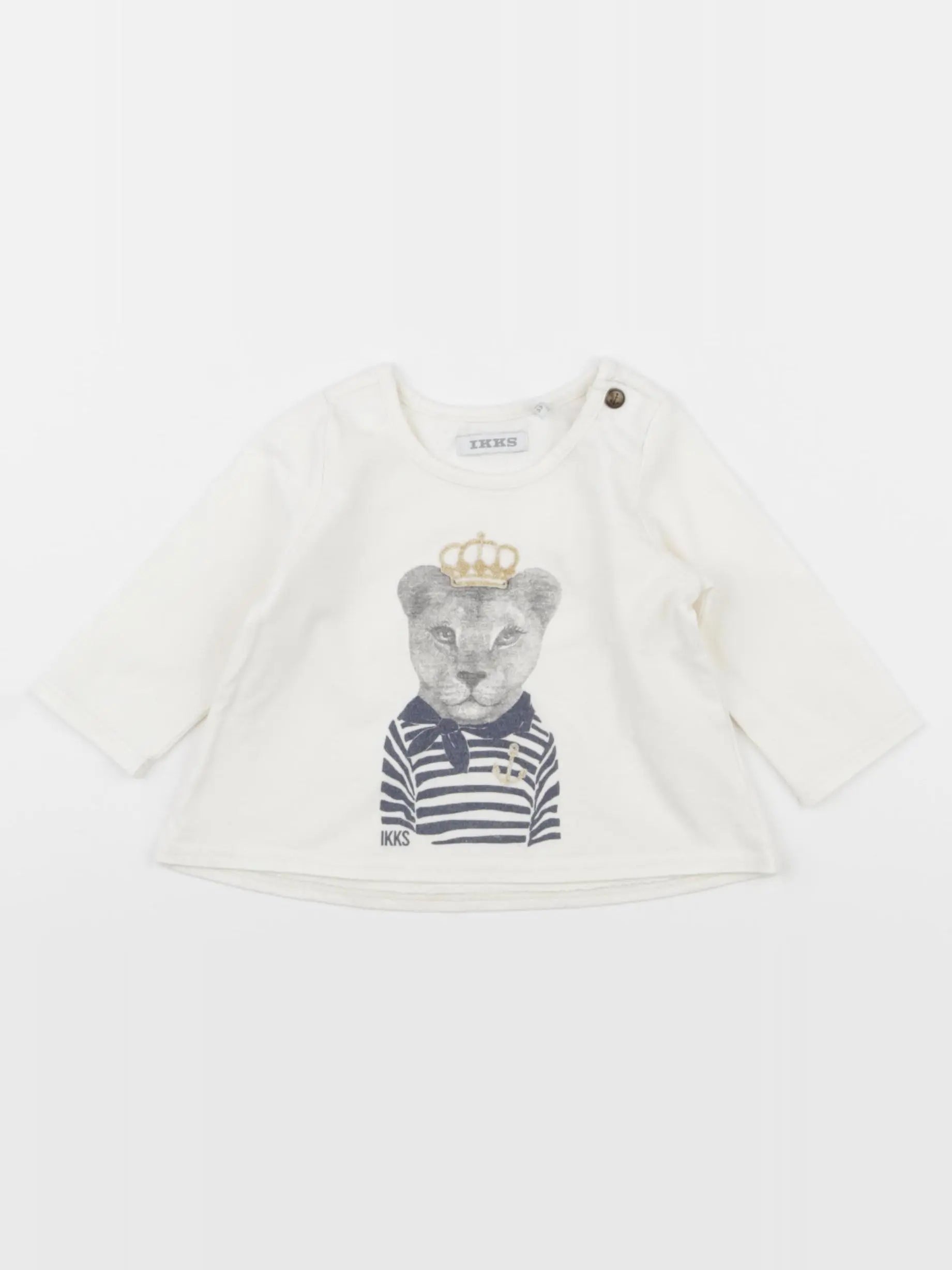 IKKS - tee-shirt beige - 3 mois