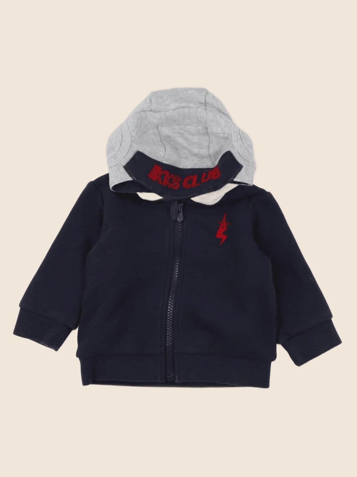 IKKS - sweat bleu - 6 mois