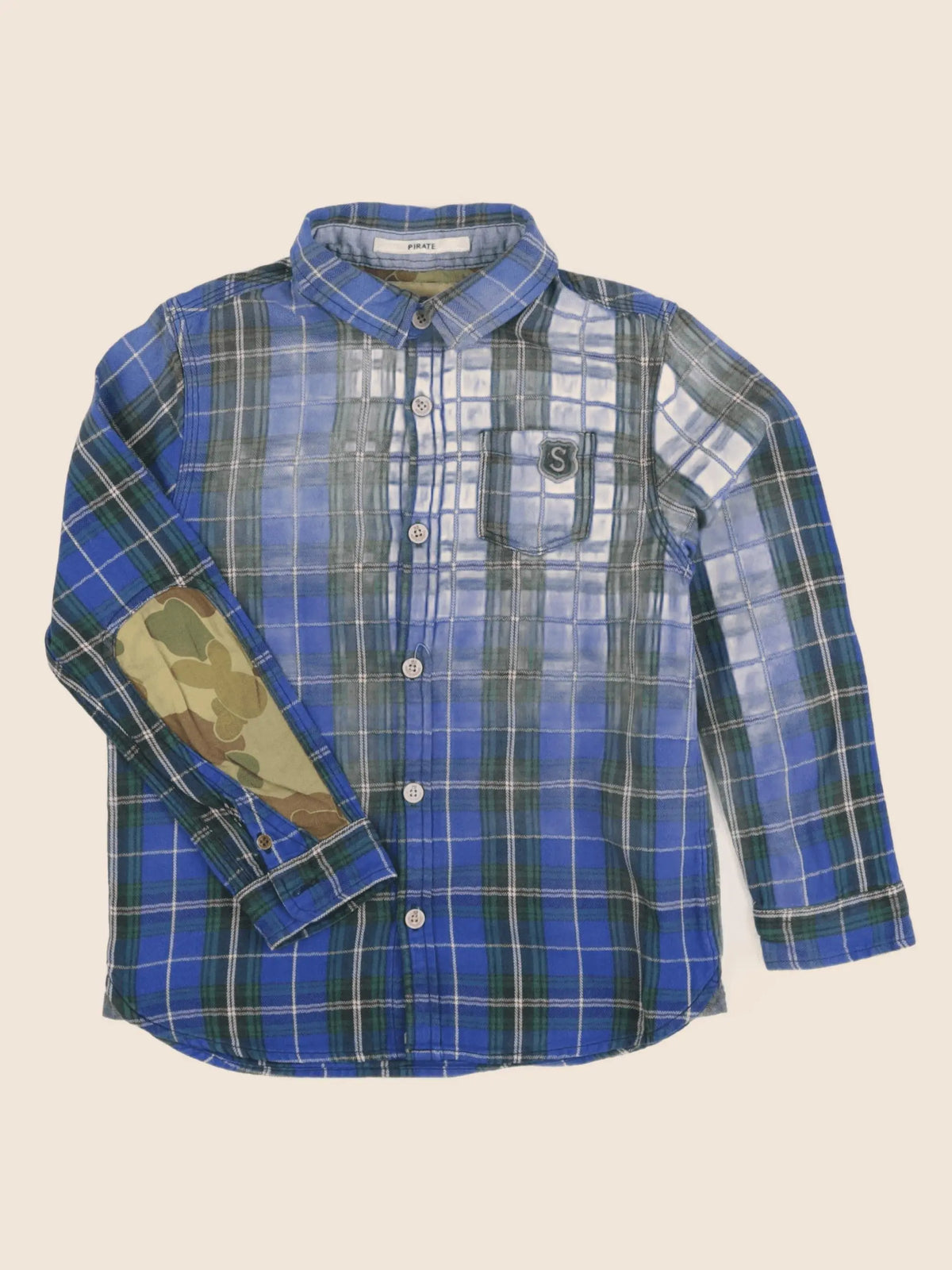 Scotch & Soda - chemise bleu, vert - 4 ans