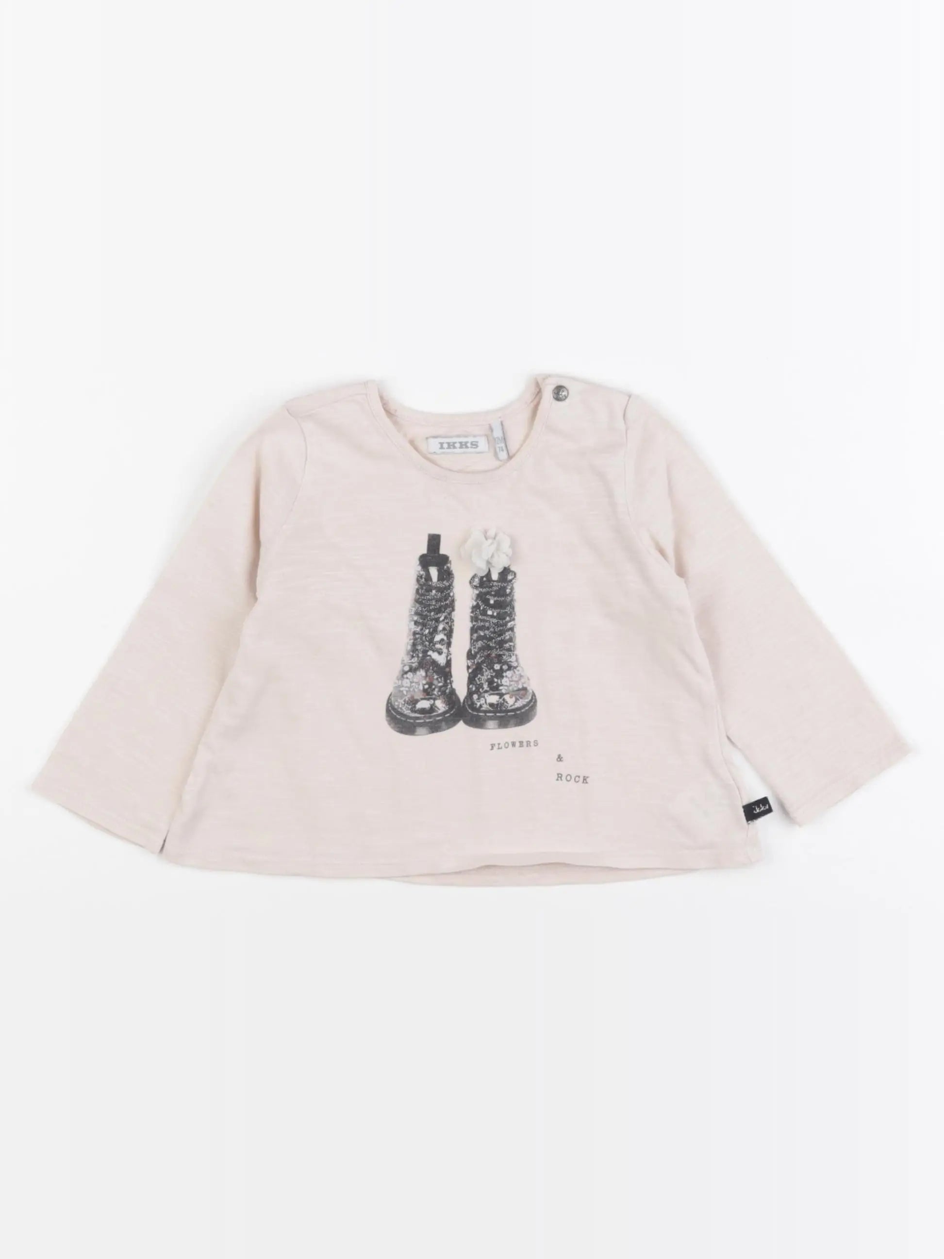 IKKS - tee-shirt rose - 12 mois