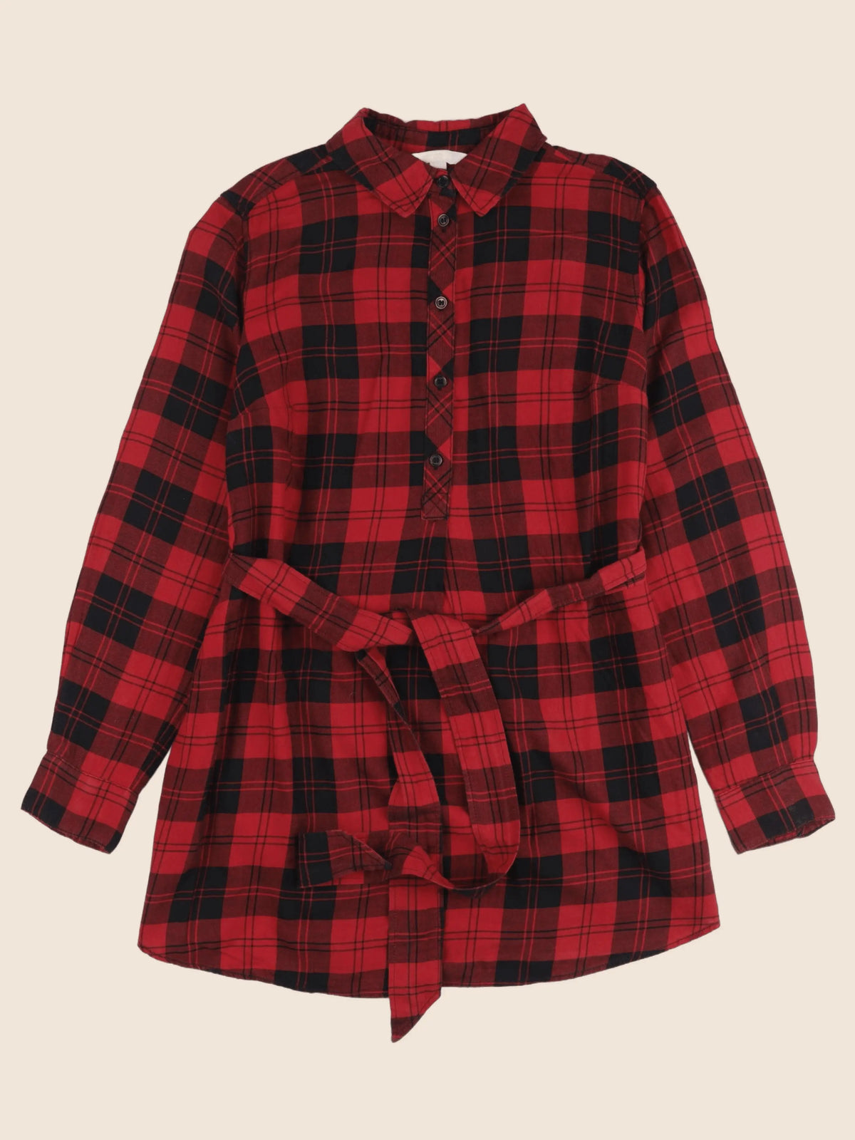 H&M - robe grossesse rouge - s