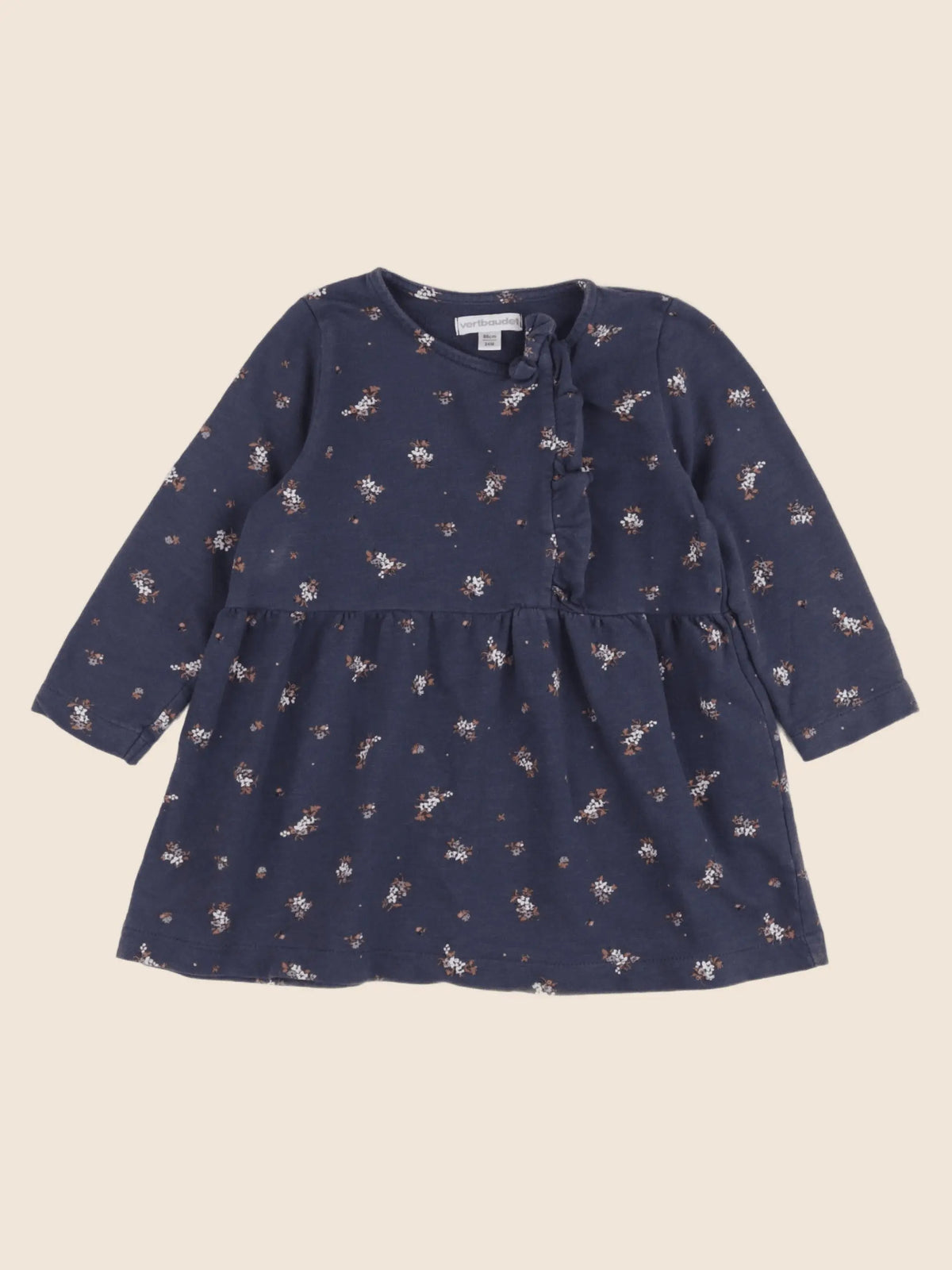 Vertbaudet - robe bleu - 24 mois