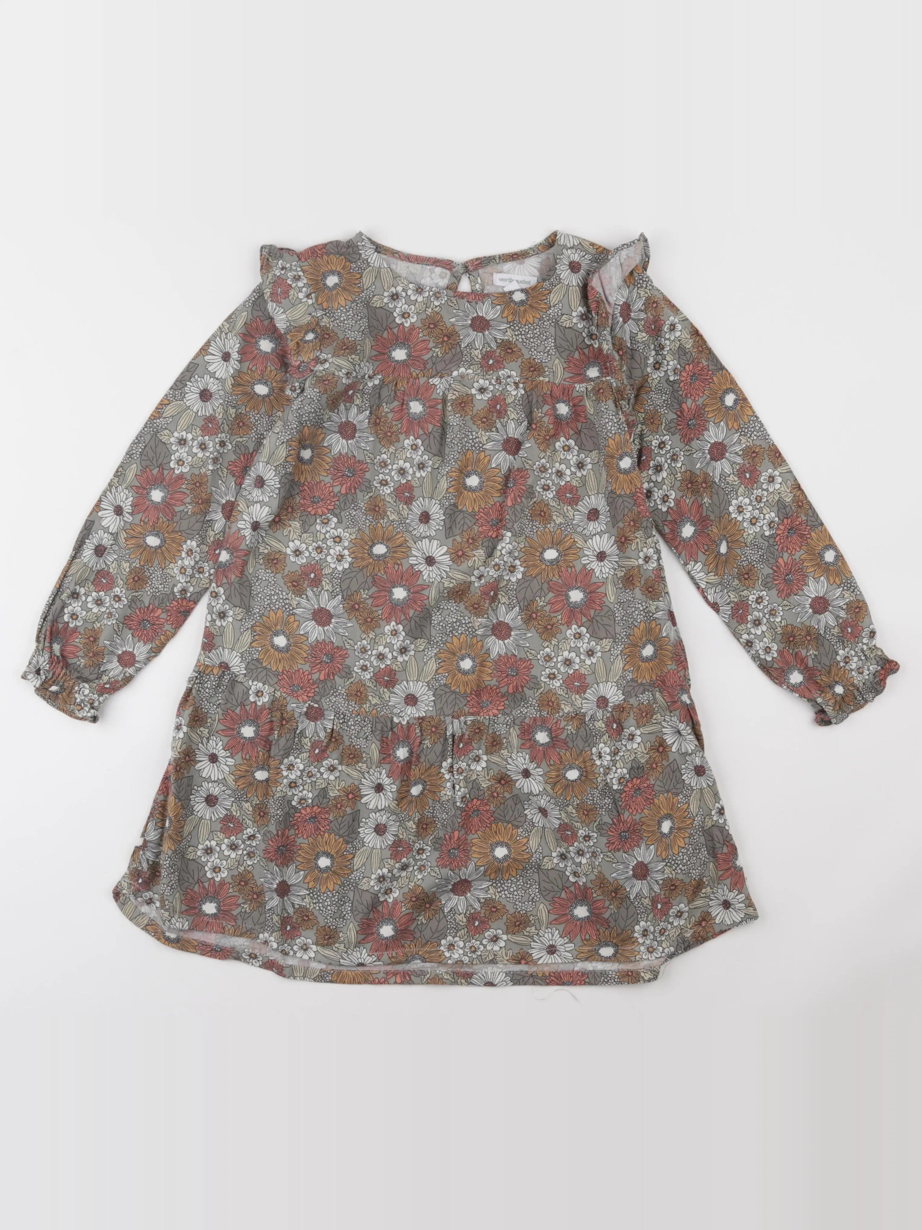 Vertbaudet - robe vert - 6 ans