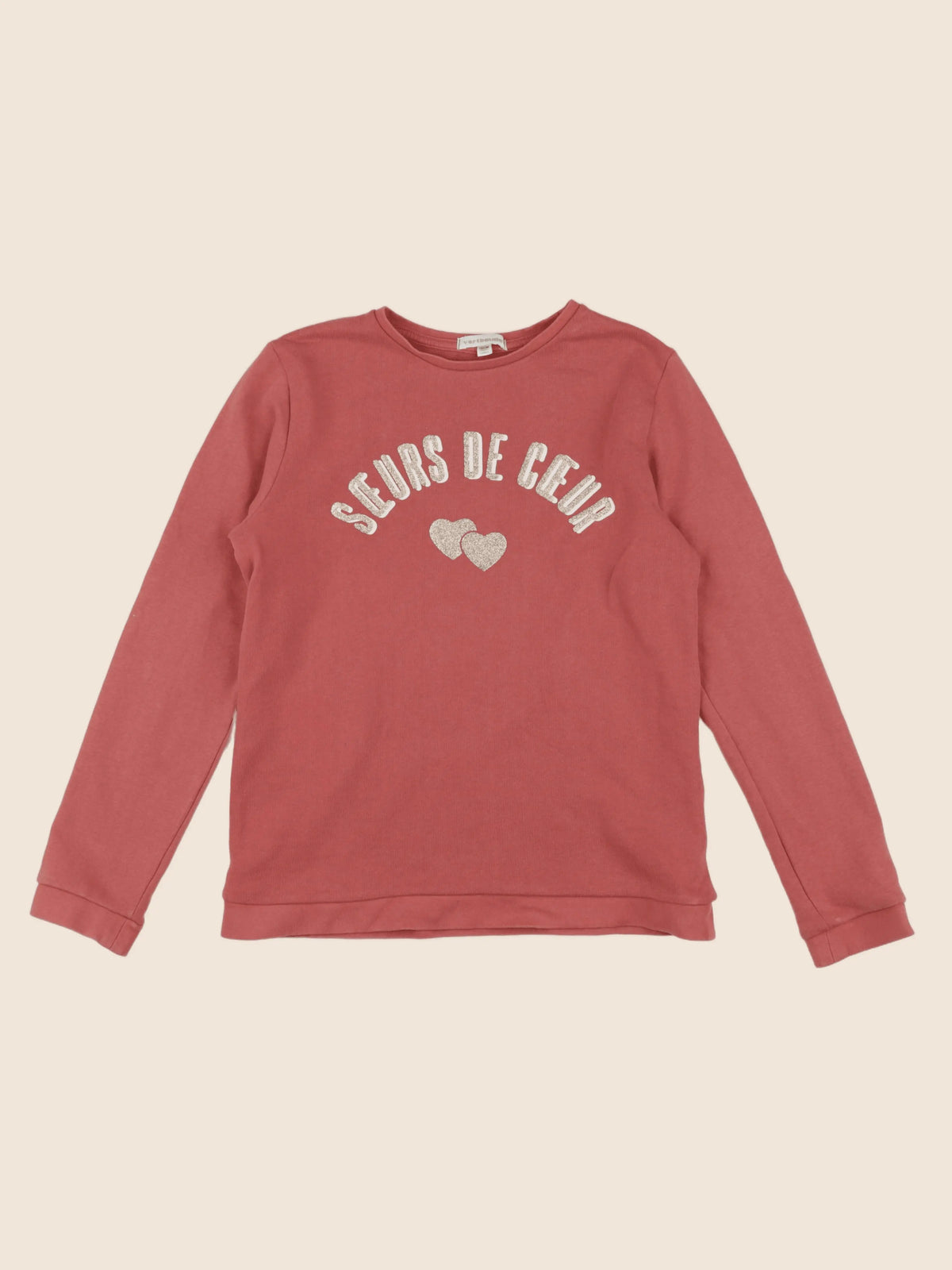 Vertbaudet - sweat or, rose - 12 ans