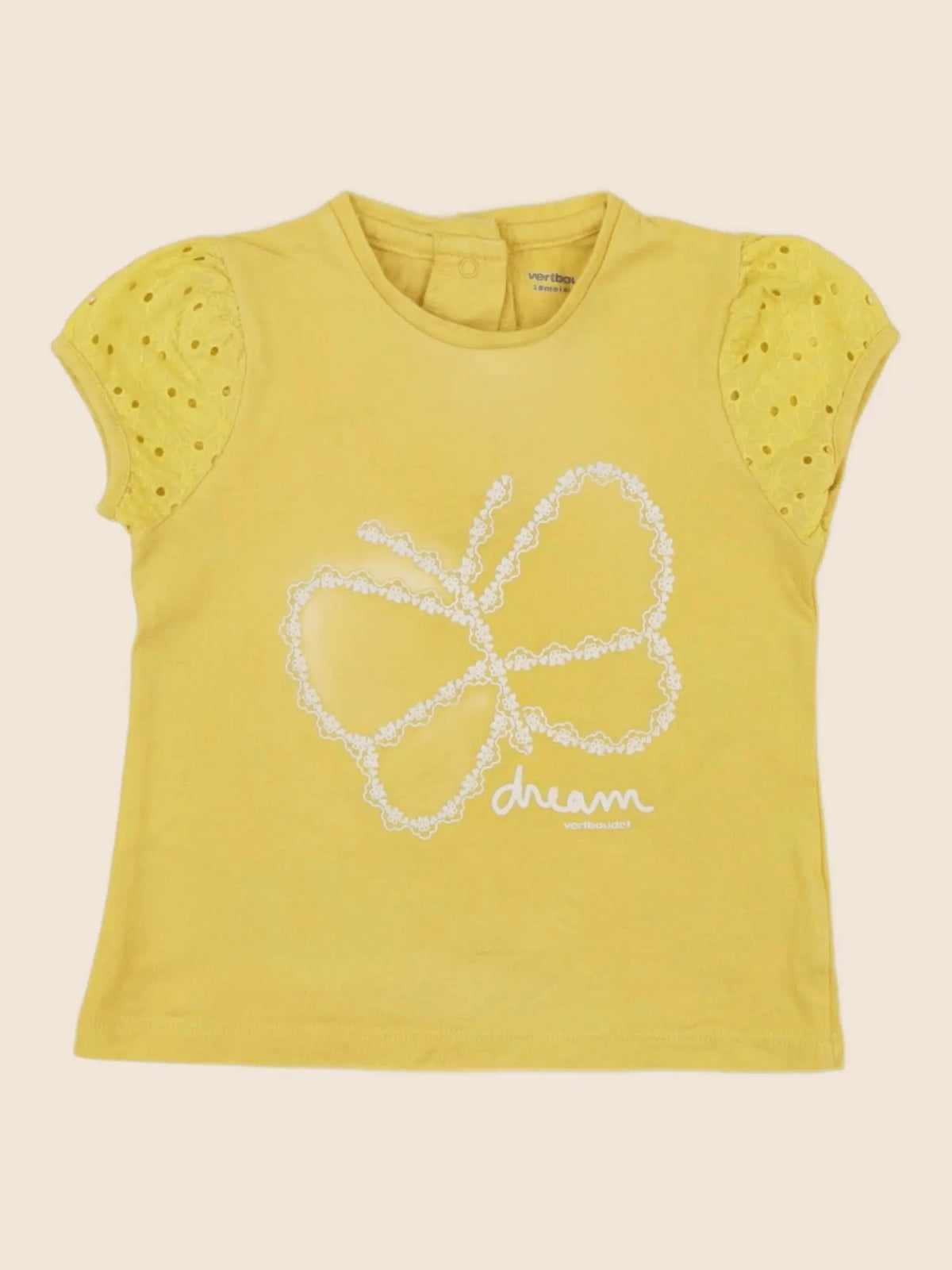 Vertbaudet - tee-shirt jaune - 18 mois